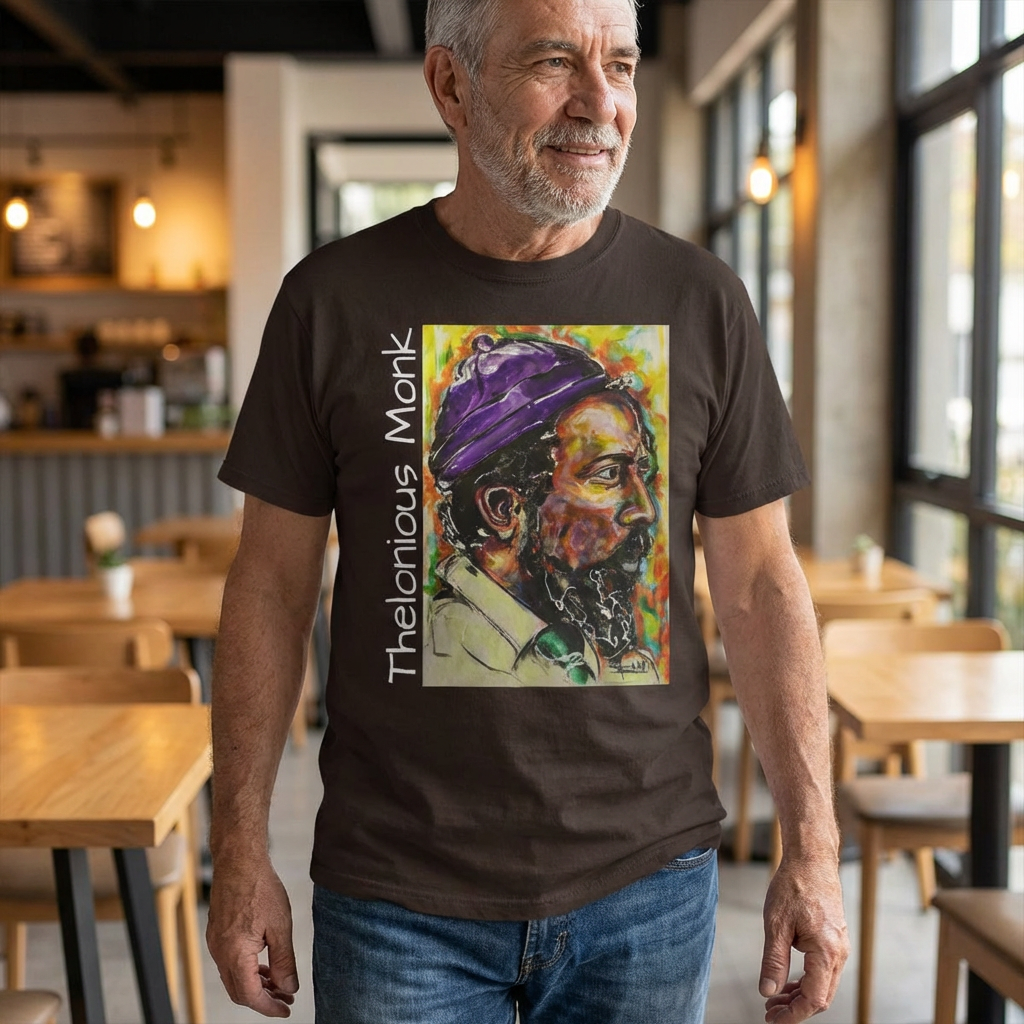Portrait T-Shirt — Thelonious Monk Jazz Art Tee product thumbnail image