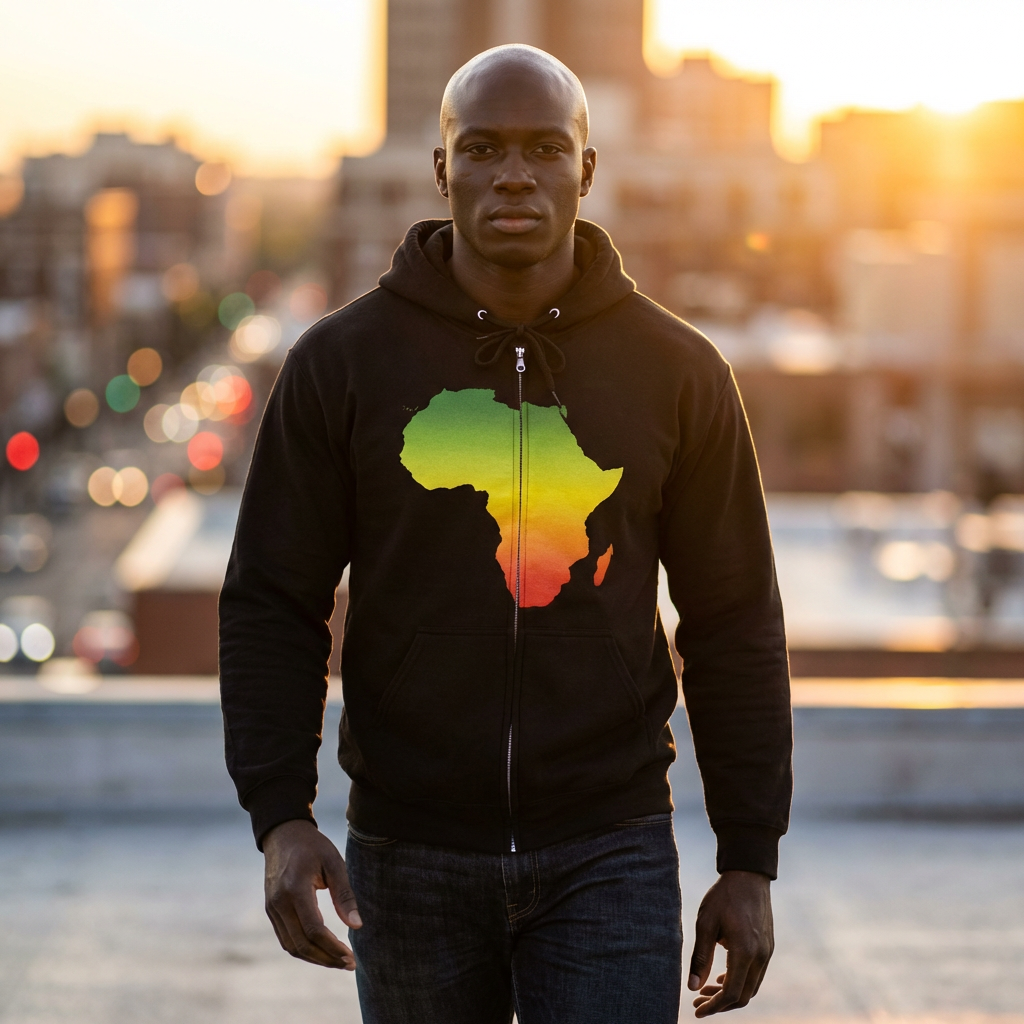 African Pride Full Zip Hoodie, 