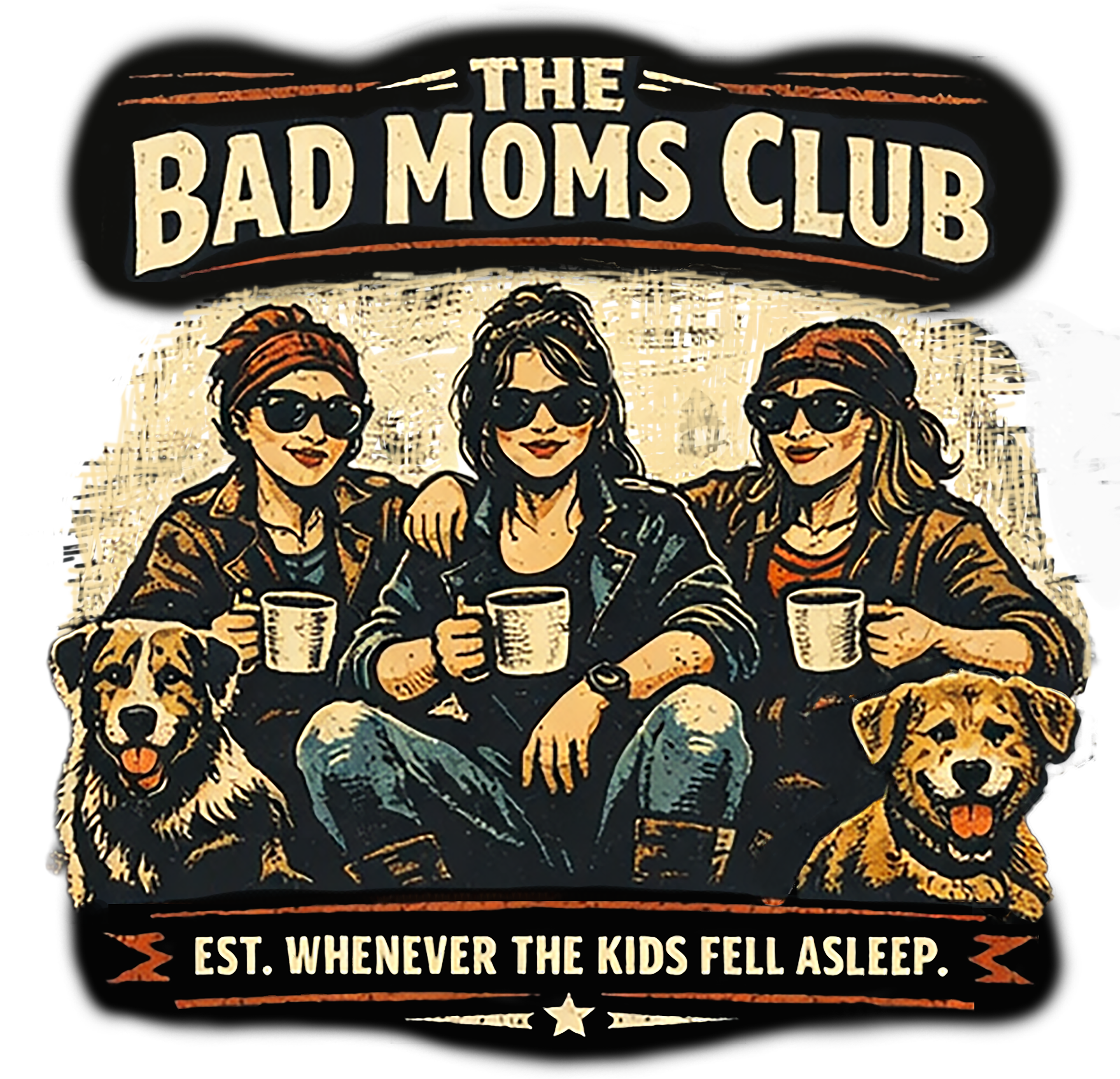 Bad Moms Club Shirt, Unhinged Mom Tee, Funny Mom Life Shirt, Sarcastic Motherhood Shirt, Vintage Mom Humor Gift product thumbnail image Bad Moms Club Shirt, Unhinged Mom Tee, Funny Mom Life Shirt, Sarcastic Motherhood Shirt, Vintage Mom Humor Gift product thumbnail image