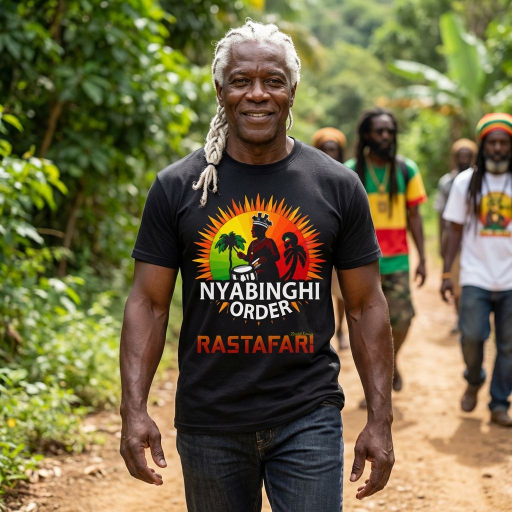 Rastafari, Nyabinghi Order Tee product thumbnail image Rastafari, Nyabinghi Order Tee product thumbnail image