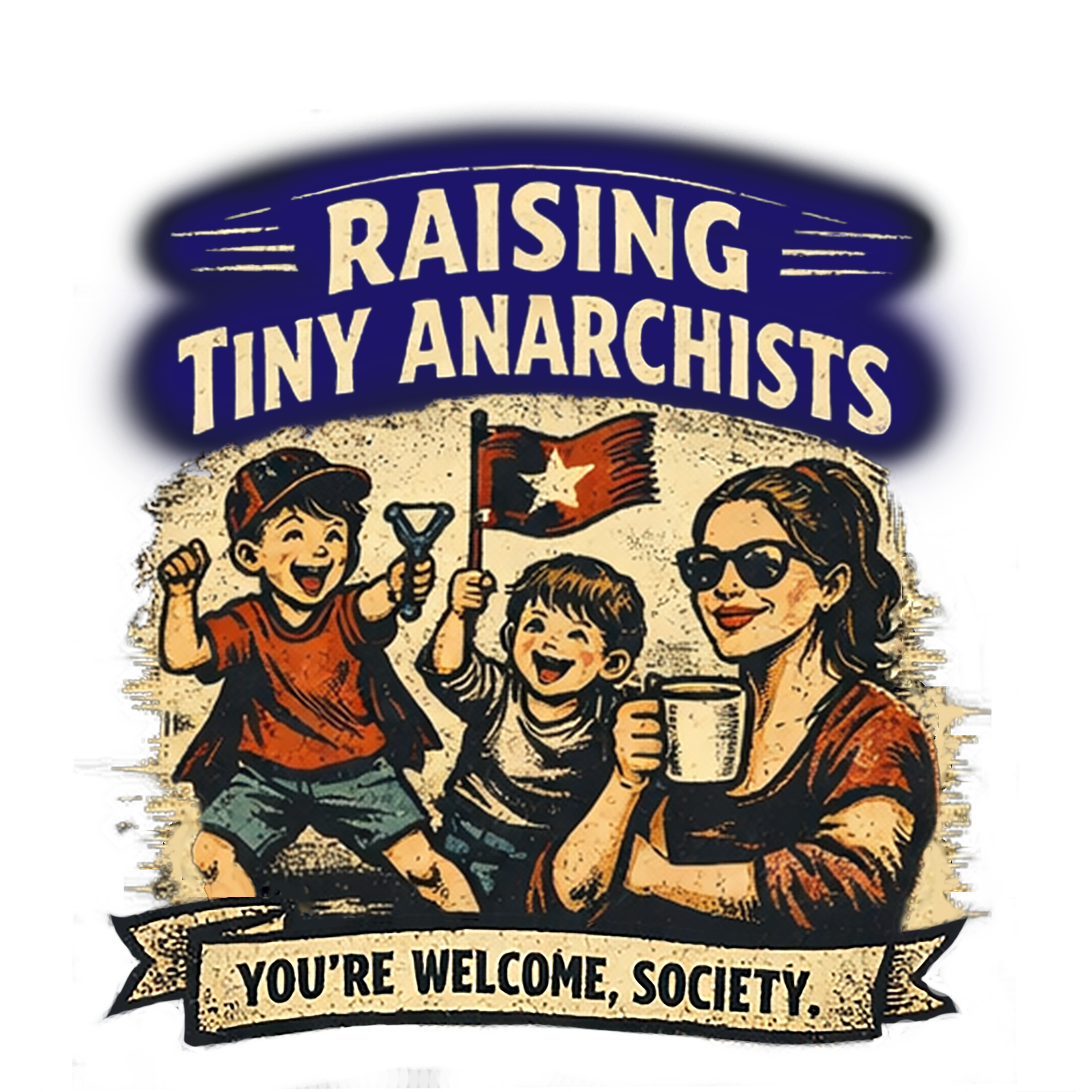 Raising Tiny Anarchists Shirt, Funny Mom Shirt, Mom Life Tee, Sarcastic Mom Shirt, Motherhood Humor, Gift for Mom, Chaos Mom Tee product thumbnail image