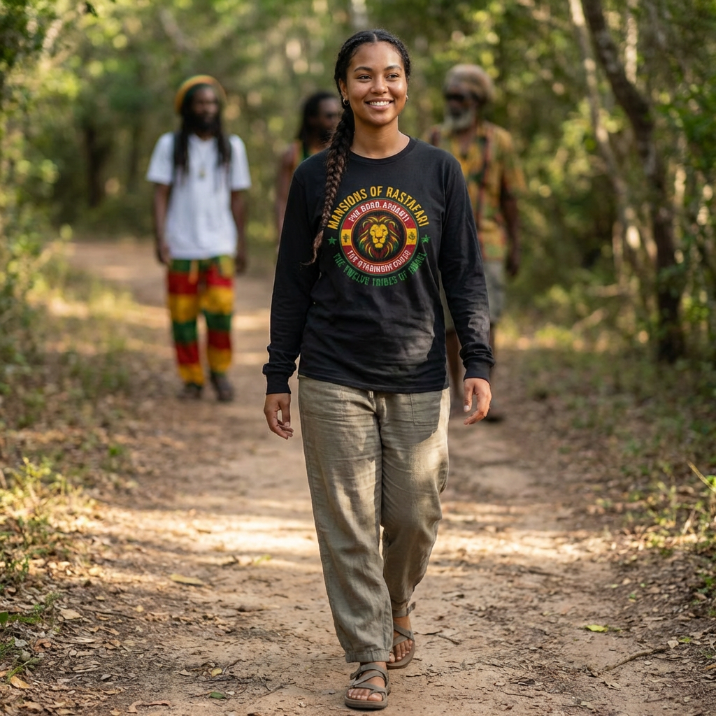 Mansions of Rastafari,Rasta Lion of Judah, Long Sleeve tee product thumbnail image Mansions of Rastafari,Rasta Lion of Judah, Long Sleeve tee product thumbnail image