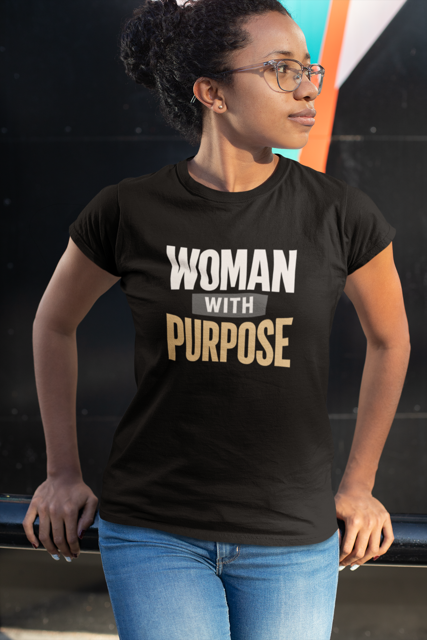 Empowered Woman Tee – Confidence &amp; Self-Worth Shirt for Women | Inspirational Graphic T-Shirt product thumbnail image