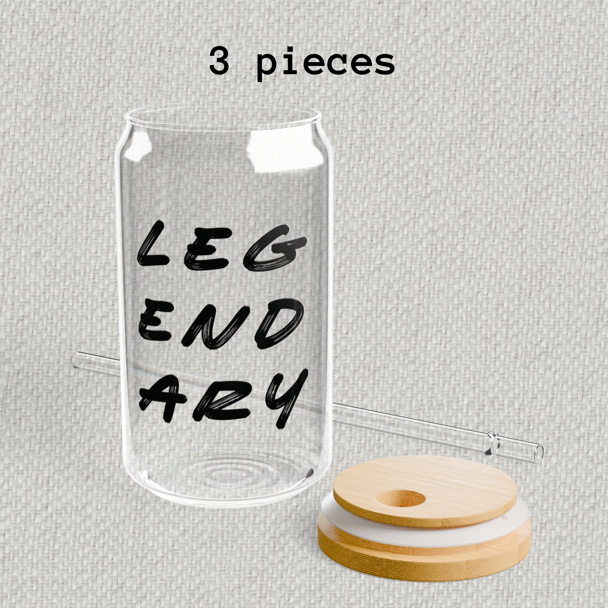 Legendary Glass Tumbler with Straw & Bamboo Lid product thumbnail image Legendary Glass Tumbler with Straw & Bamboo Lid product thumbnail image