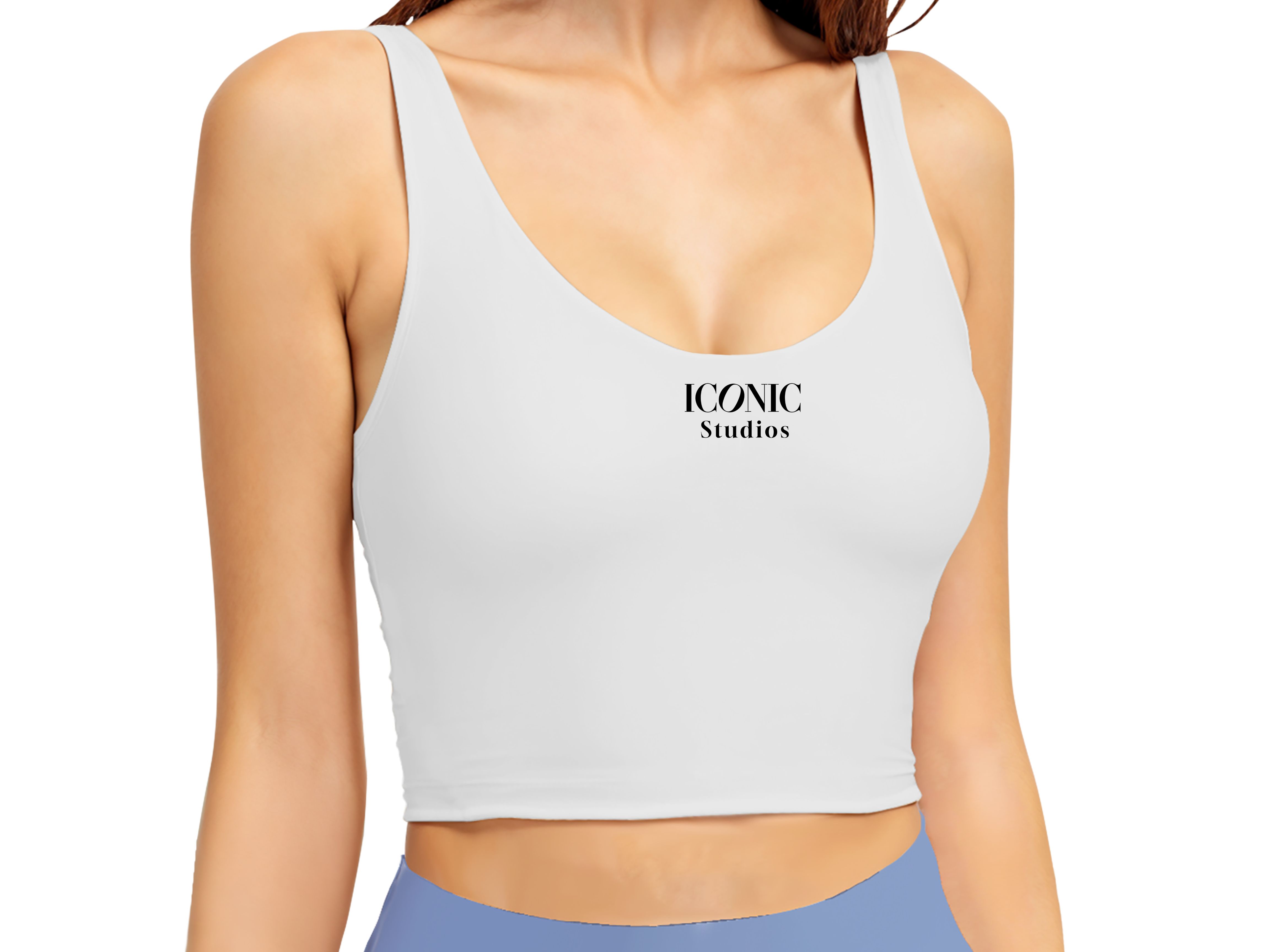 Iconic Studios Sports Bra — Soft Stone product thumbnail image Iconic Studios Sports Bra — Soft Stone product thumbnail image