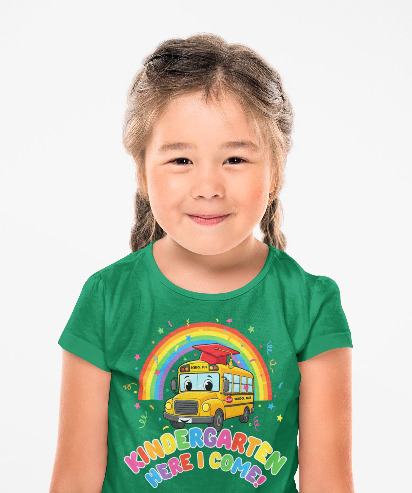 Kindergarten Here I Come Shirt Toddler Back to School Tee Preschool Graduate Outfit First Day of School Kids Rainbow Bus Shirt product thumbnail image Kindergarten Here I Come Shirt Toddler Back to School Tee Preschool Graduate Outfit First Day of School Kids Rainbow Bus Shirt product thumbnail image