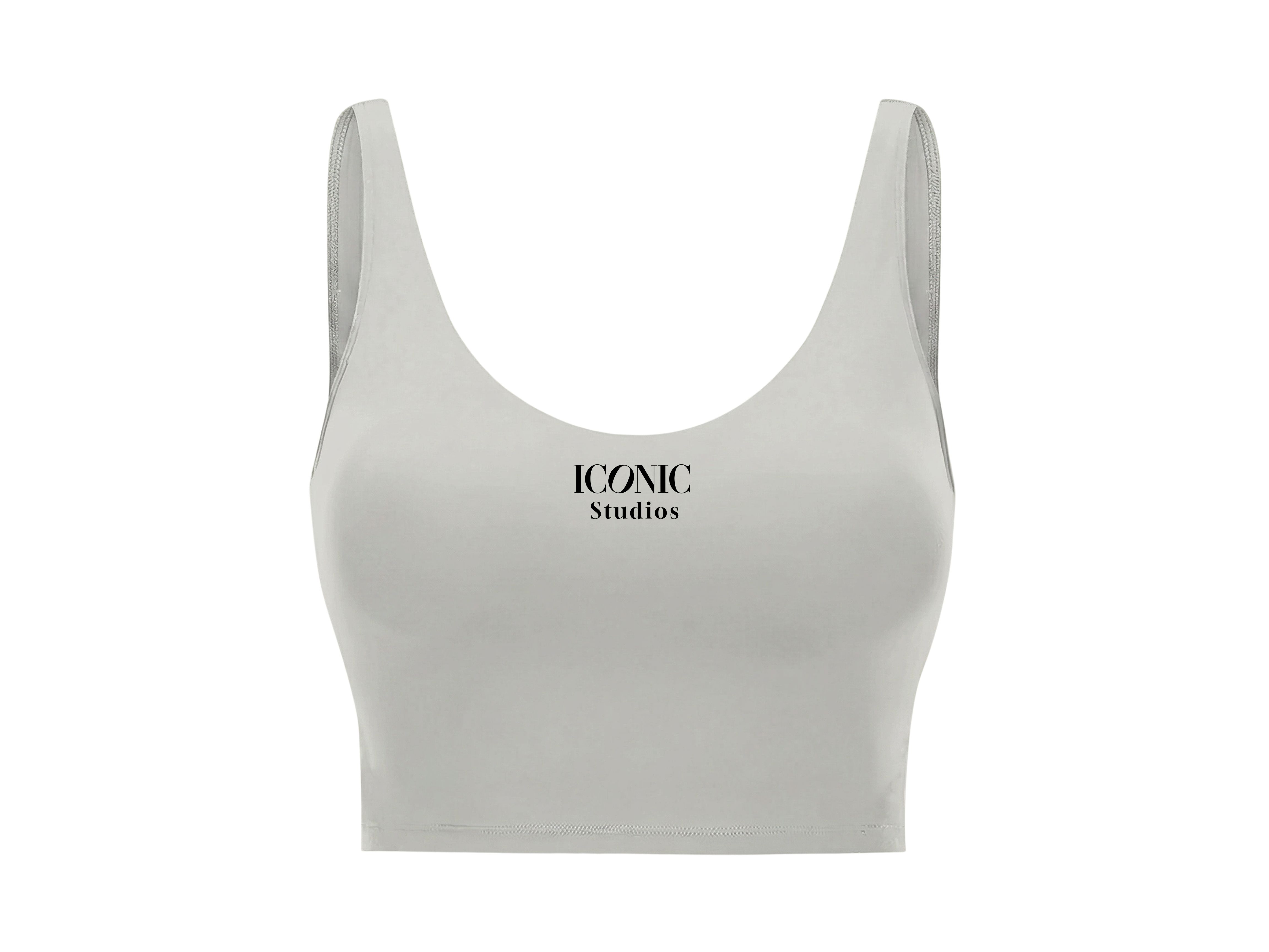 Iconic Studios Sports Bra — Soft Stone product thumbnail image