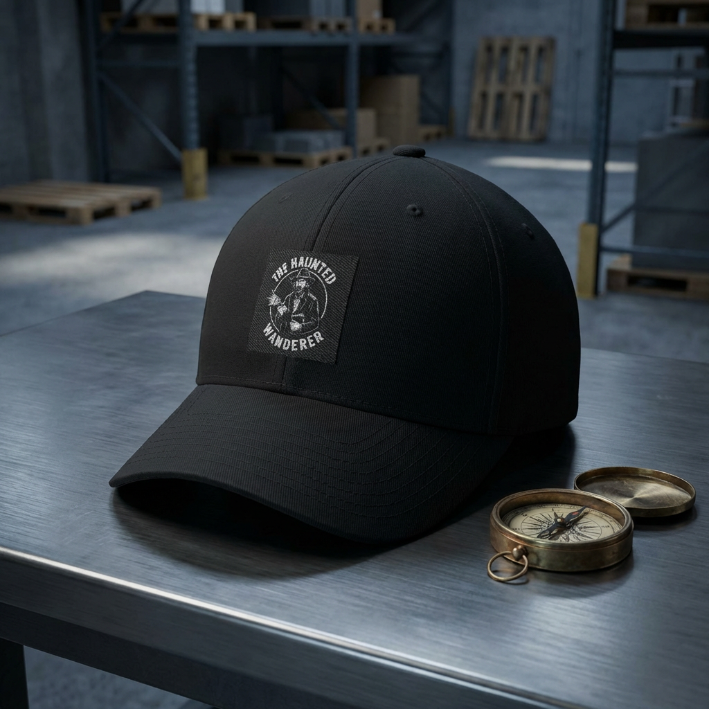 Embroidered 'The Haunted Wanderer' Cap — product thumbnail image Embroidered 'The Haunted Wanderer' Cap — product thumbnail image