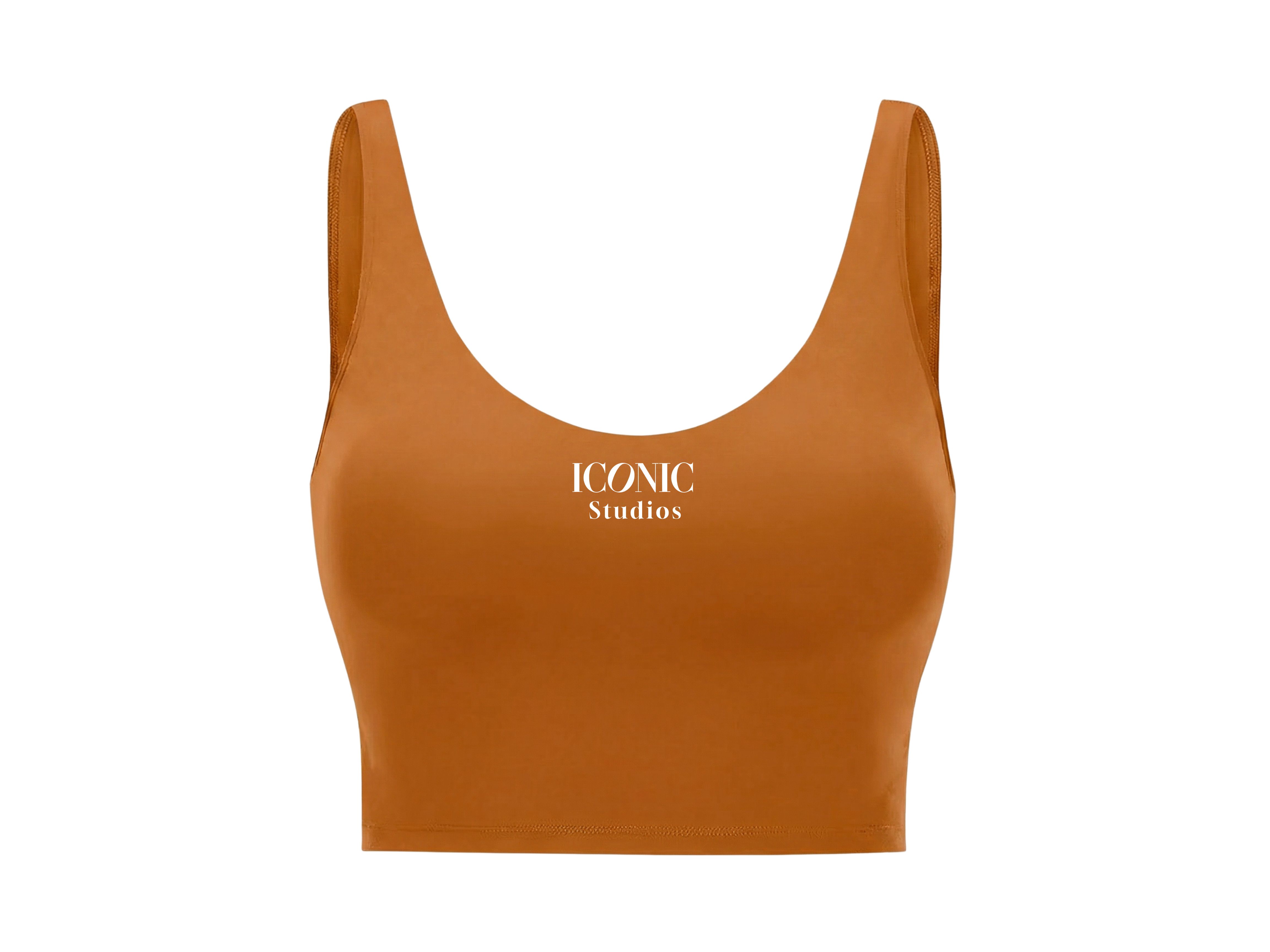 Iconic Studios Sports Bra — Orange Spice product thumbnail image