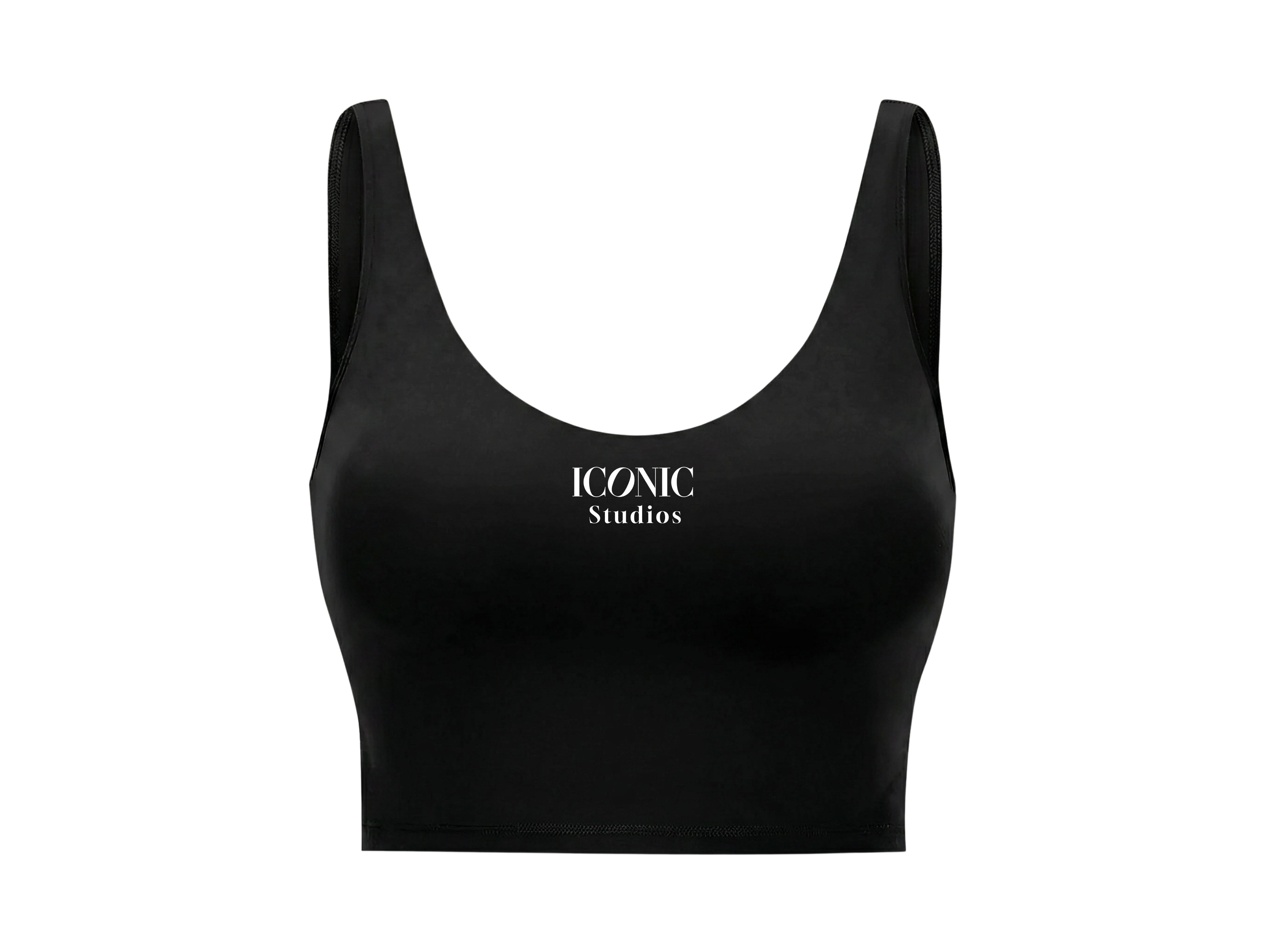 Iconic Studios Sports Bra — Black