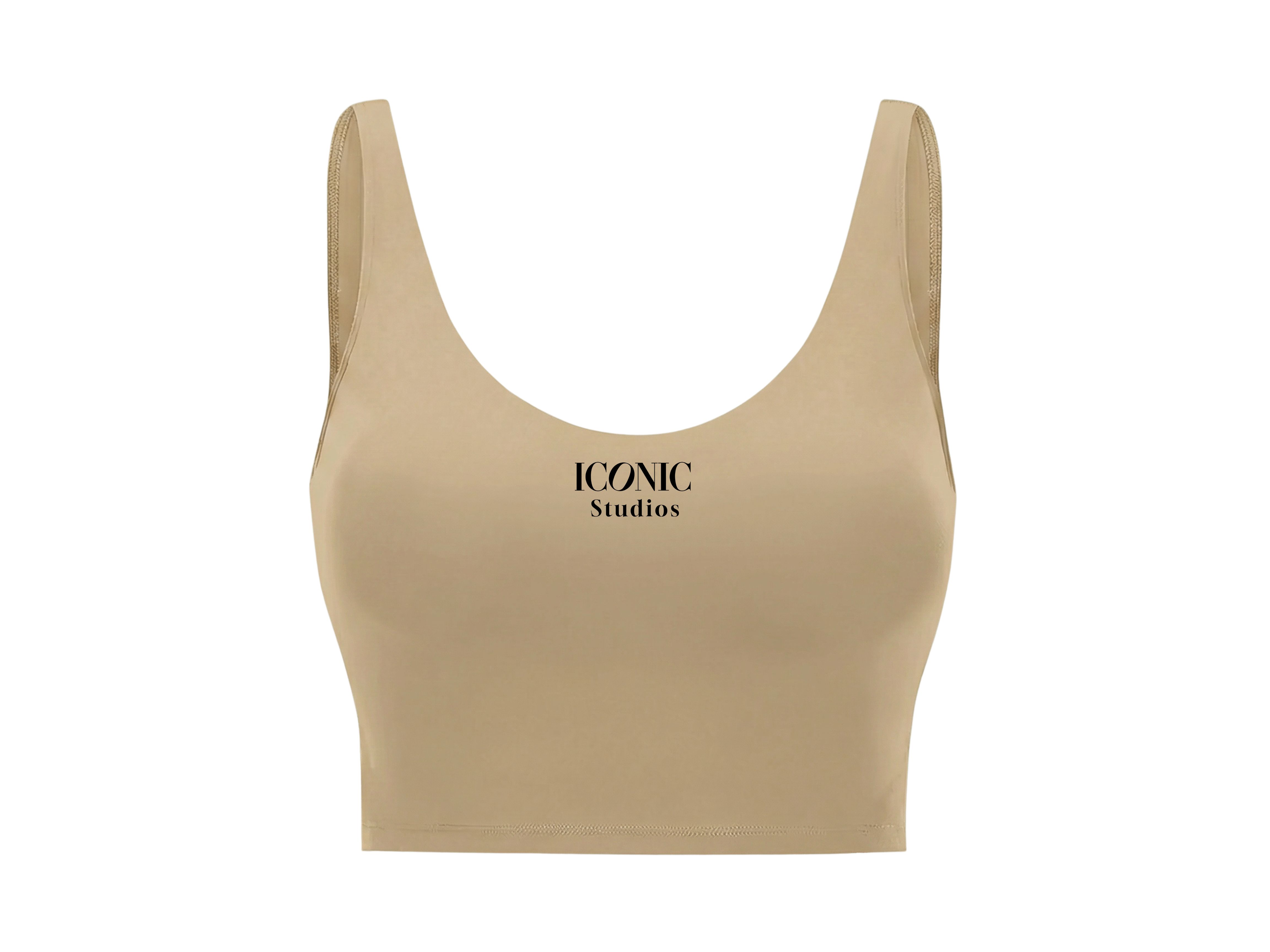 Iconic Studios Sports Bra — Creamy Oat product thumbnail image Iconic Studios Sports Bra — Creamy Oat product thumbnail image