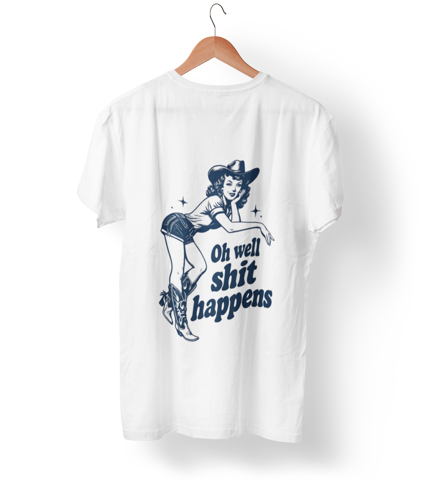 Cowgirl 'Oh Well Shit Happens' Tee