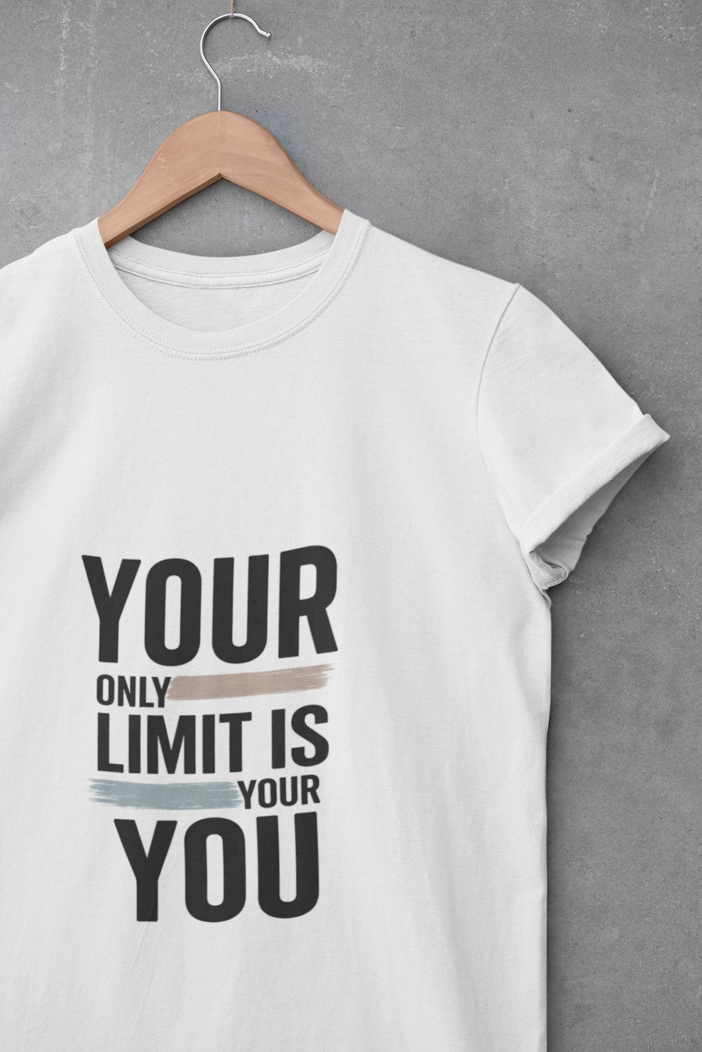 Motivational V-Neck Tee — "Your Only Limit Is You" Inspirational Shirt product thumbnail image Motivational V-Neck Tee — "Your Only Limit Is You" Inspirational Shirt product thumbnail image
