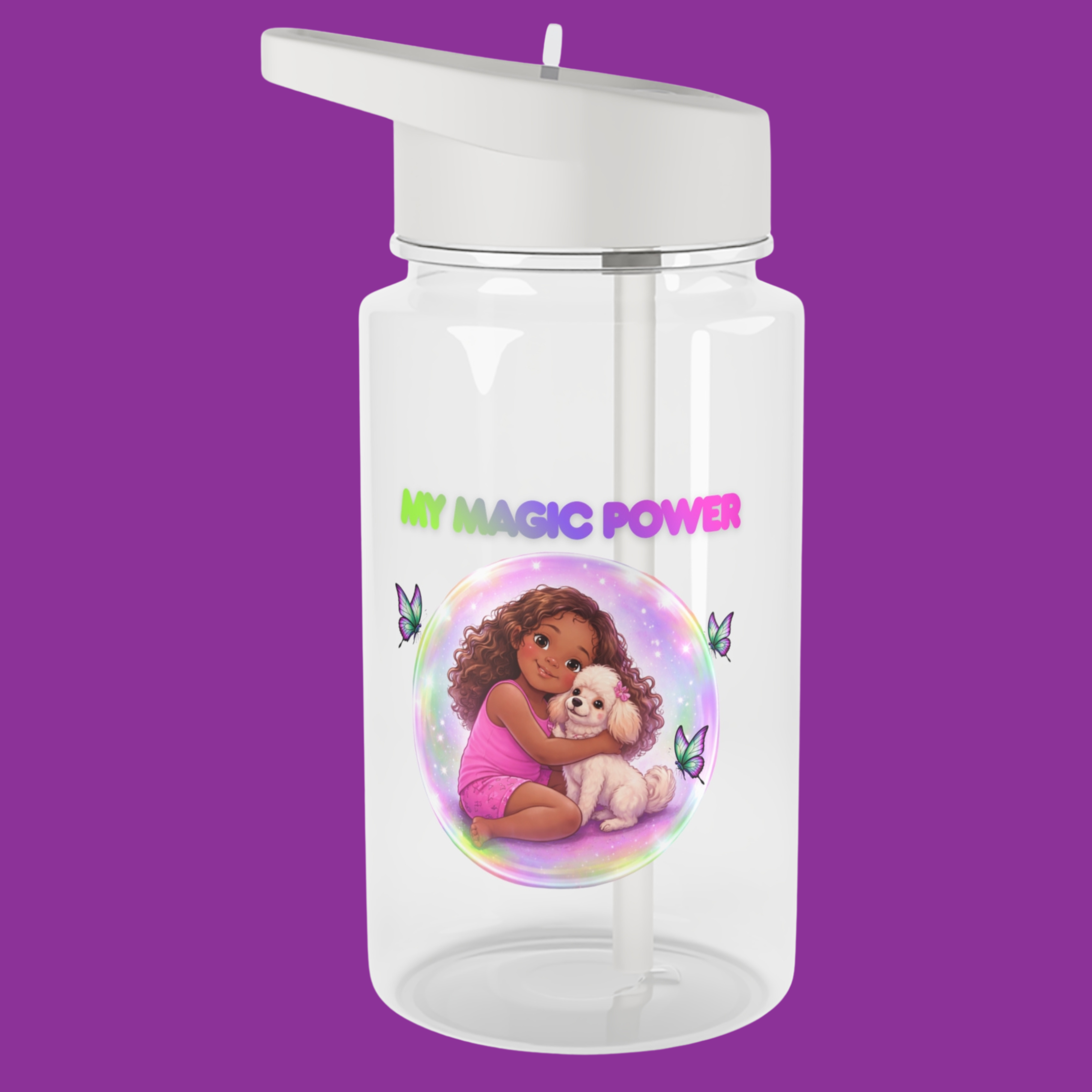 My Magic Power Kids Water Bottle – Cute Girl & Puppy Tritan Bottle with Lightning Aura Artwork product thumbnail image My Magic Power Kids Water Bottle – Cute Girl & Puppy Tritan Bottle with Lightning Aura Artwork product thumbnail image