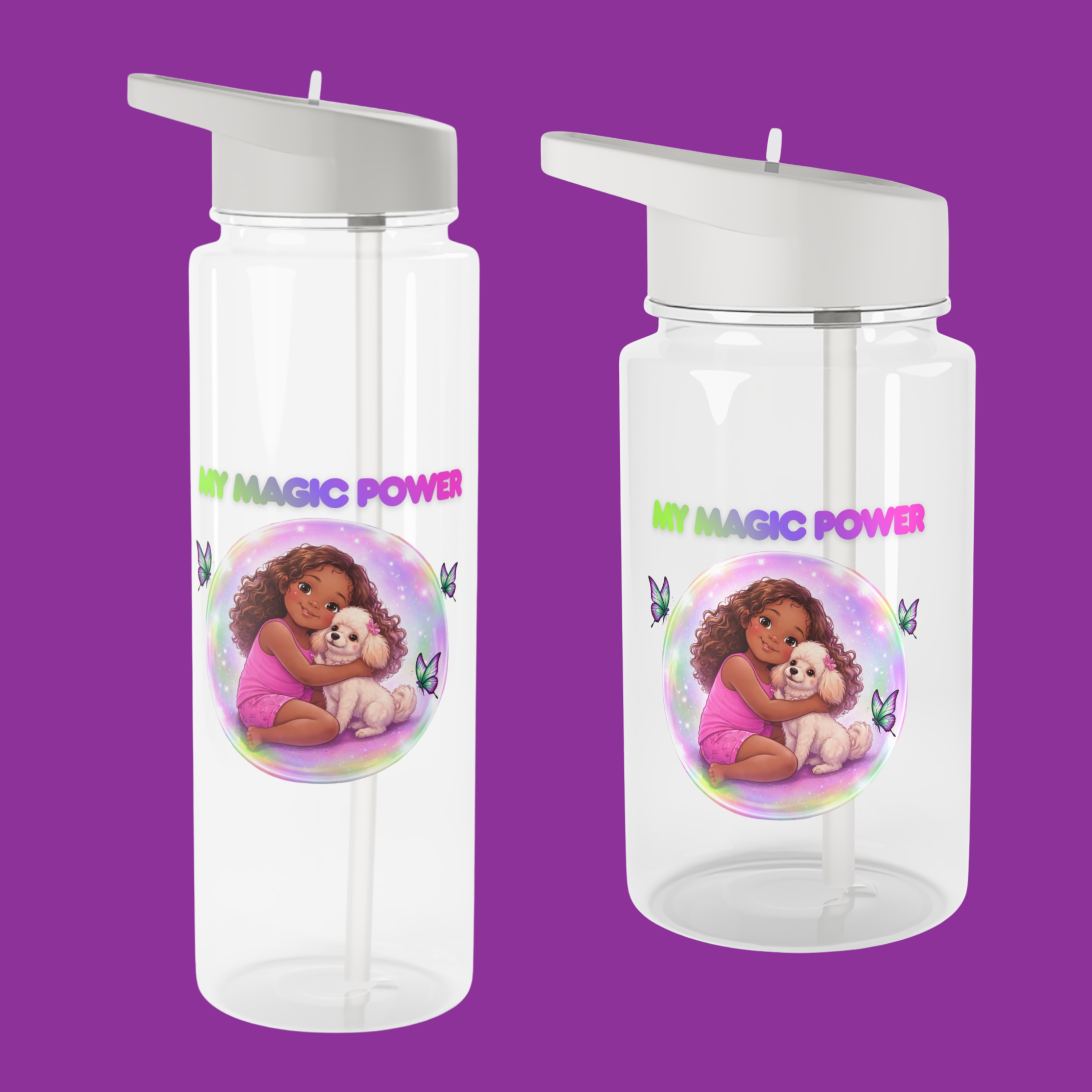My Magic Power Kids Water Bottle – Cute Girl & Puppy Tritan Bottle with Lightning Aura Artwork product thumbnail image My Magic Power Kids Water Bottle – Cute Girl & Puppy Tritan Bottle with Lightning Aura Artwork product thumbnail image