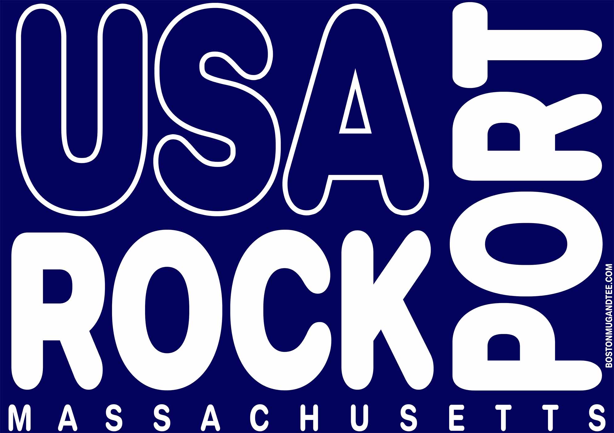 Rockport Massachusetts T-Shirt, Bold Graphic Rockport Tee, Rockport Shirt, Rockport Gift, Unisex Heavy Cotton product thumbnail image