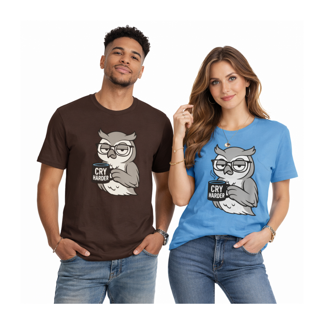 Smug Spencer “Cry Harder” T-Shirt  | Salty as Fox product thumbnail image