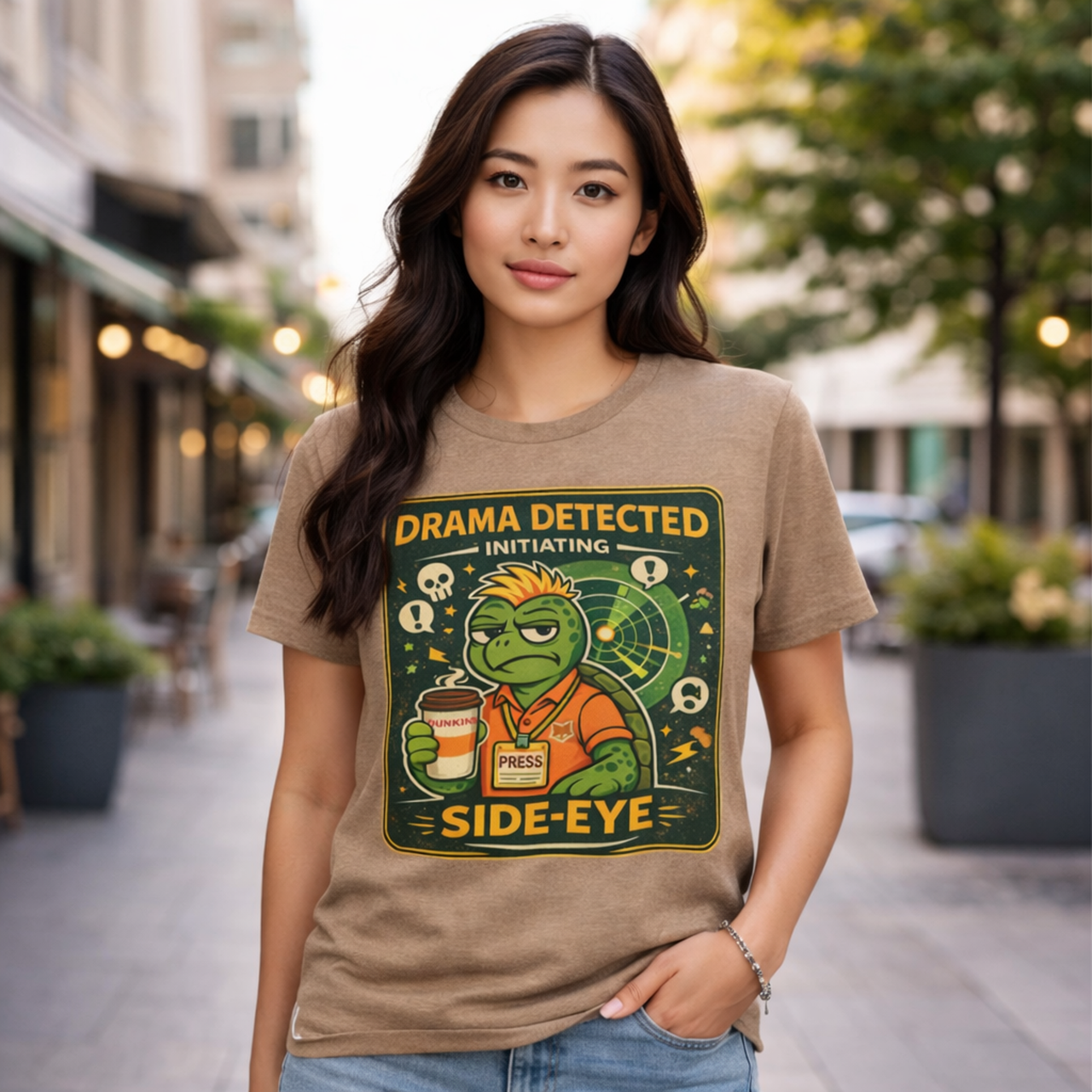 Snarky Sullivan “Drama Detected” Side-Eye Tshirt –  |  Salty as Fox 