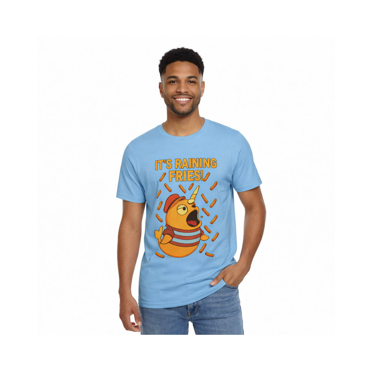 Sulky Seth – “It’s Raining Fries” Tee  |  Salty as Fox product thumbnail image