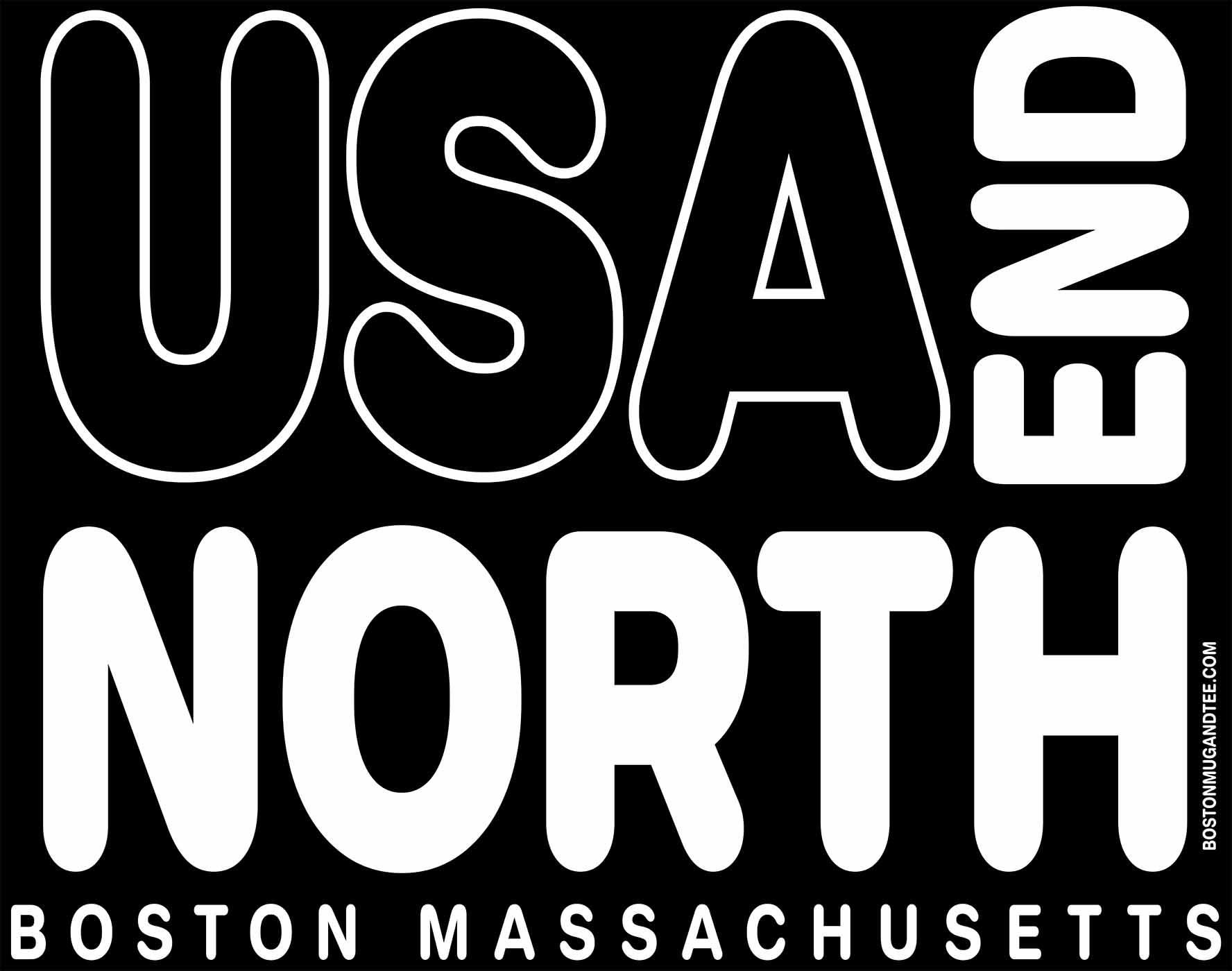 Boston North End USA Tee Shirt product thumbnail image