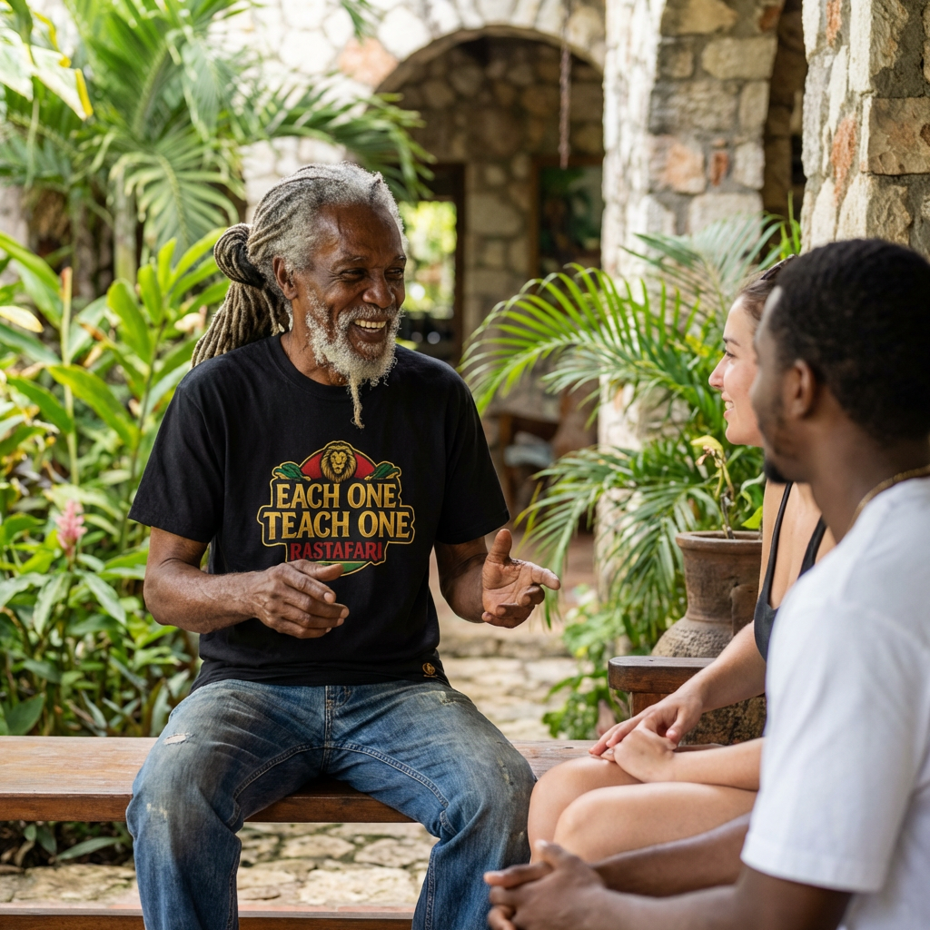  Each One Teach One, Rastafari, Tee,  product thumbnail image