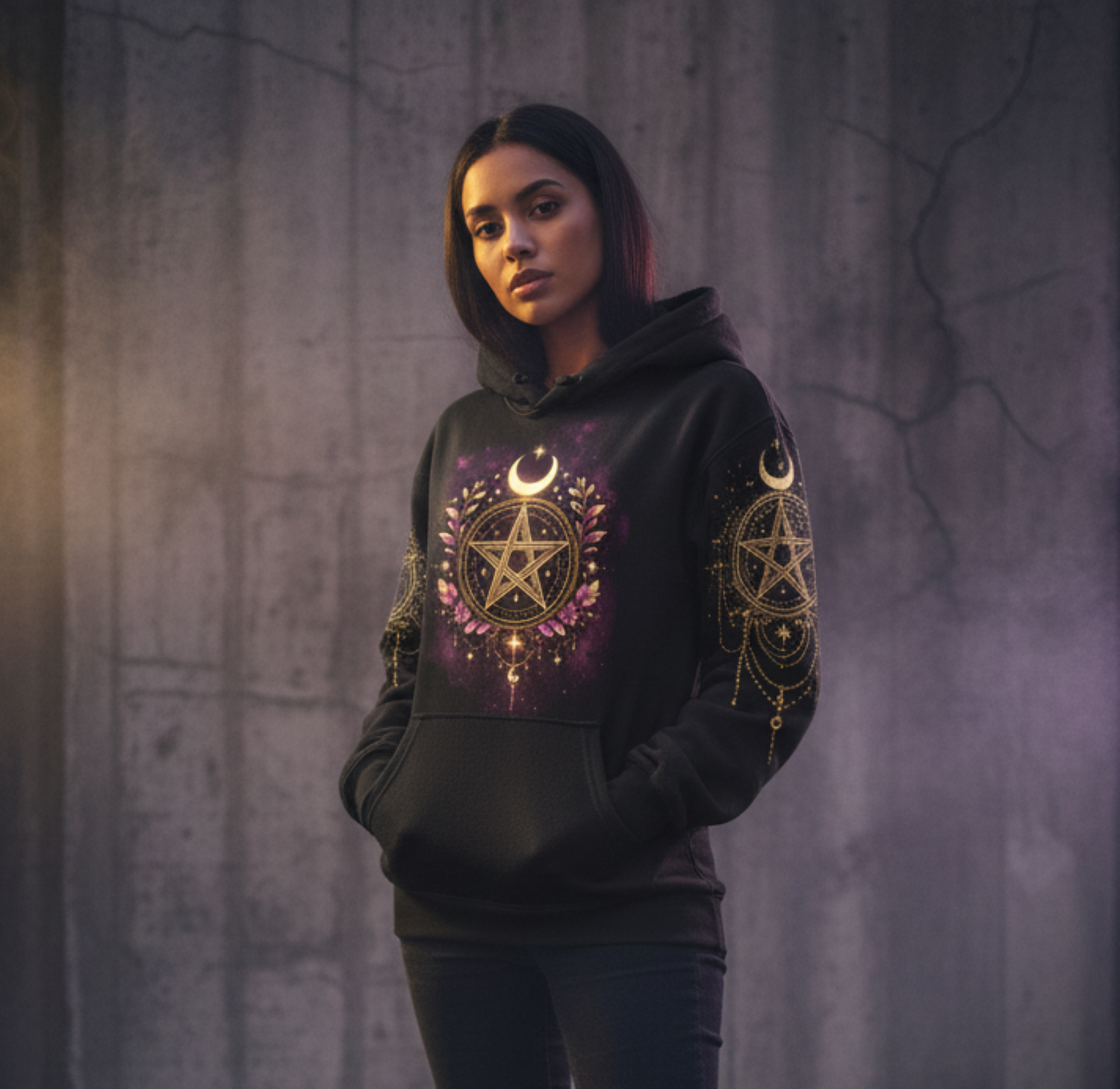 Dark Minimal Aesthetic Hoodie -  The Void Collection
