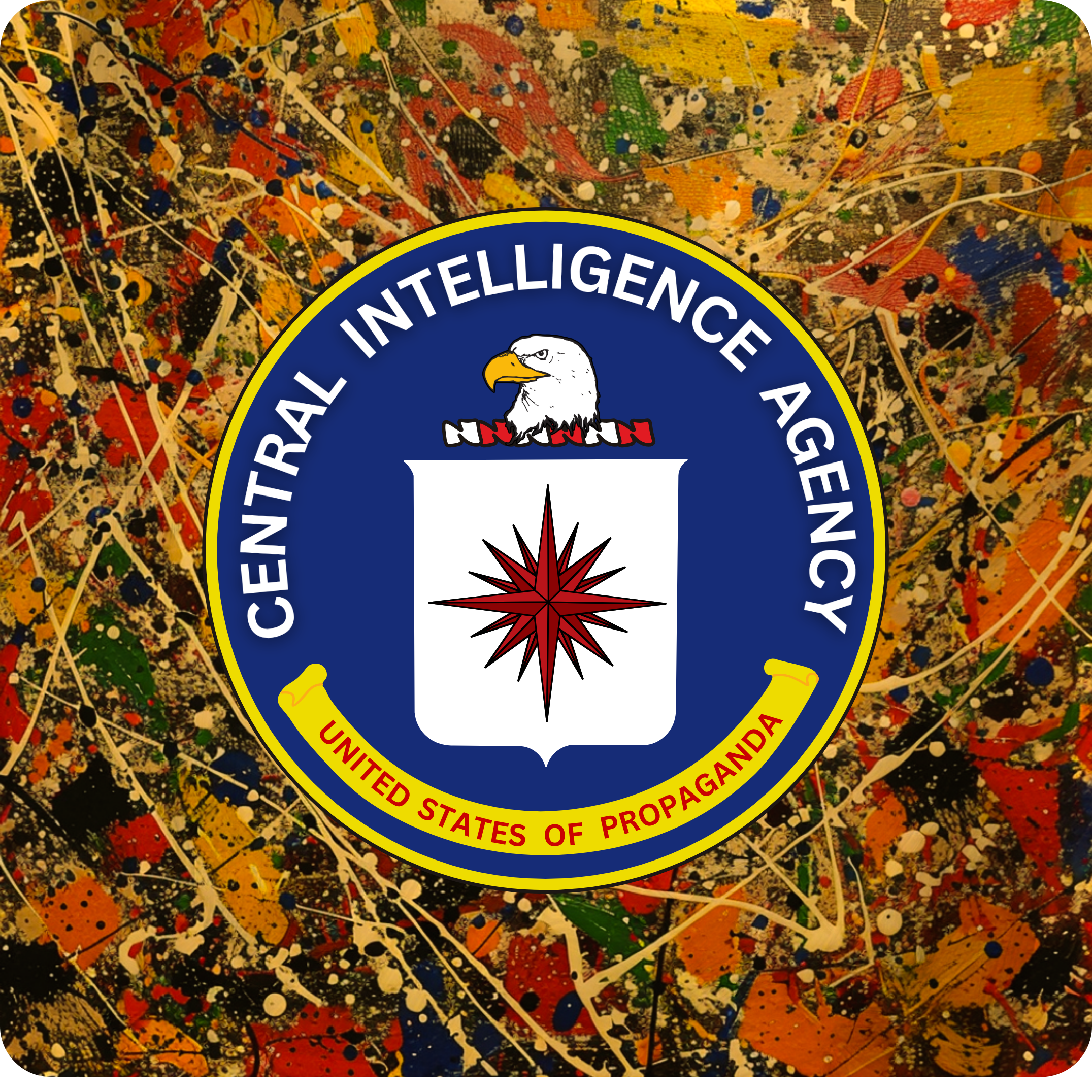 Pollock Style Propaganda Unisex Tee product thumbnail image