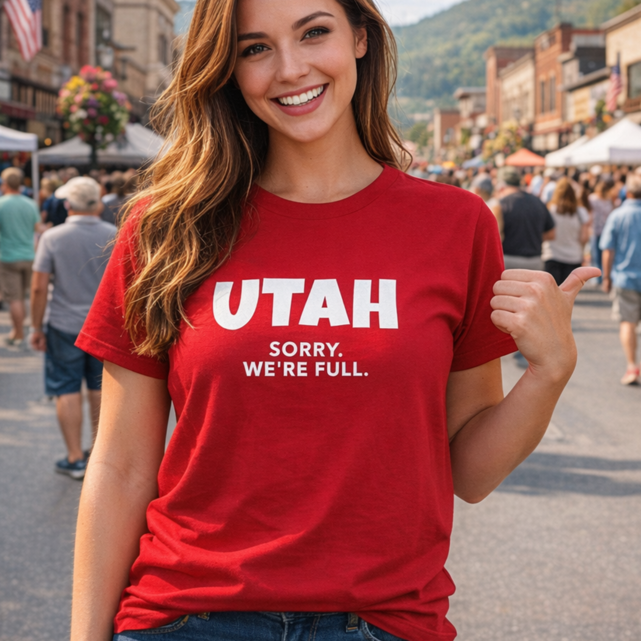 We're Full Short-Sleeve Tee product thumbnail image We're Full Short-Sleeve Tee product thumbnail image