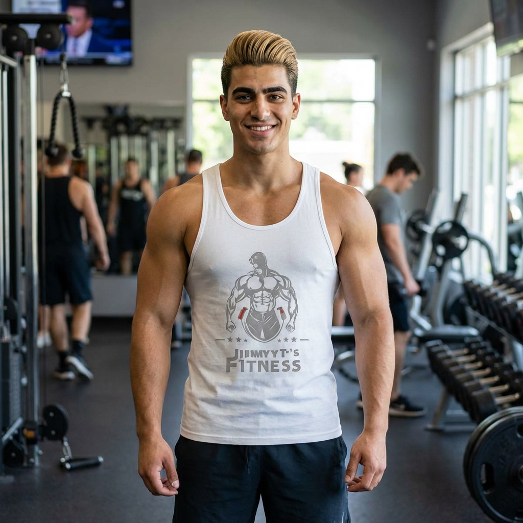 Jimmy T's Apparel Men's Strongman Fitness Jersey Tank product thumbnail image
