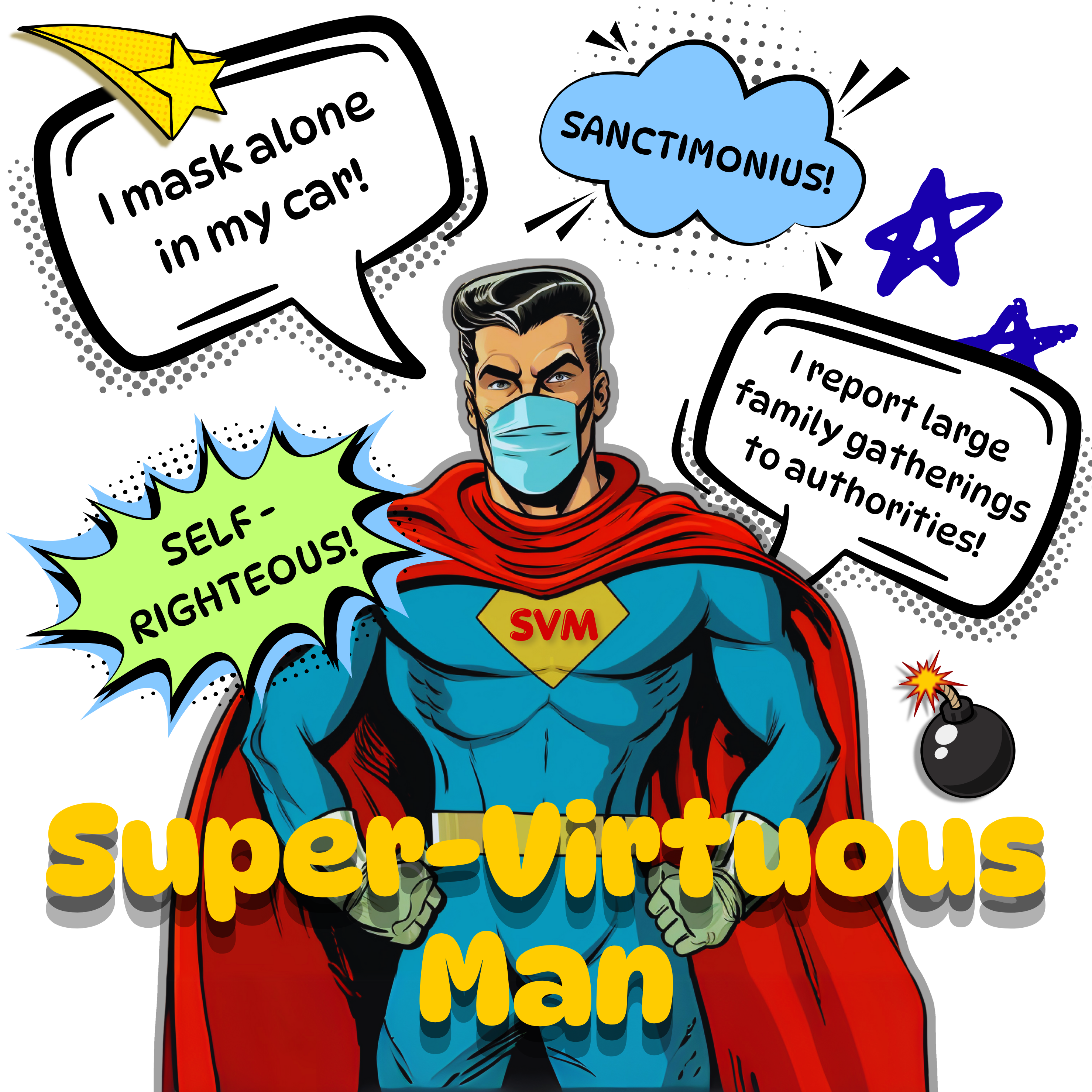 Super-Virtuous Man Unisex Tee product thumbnail image