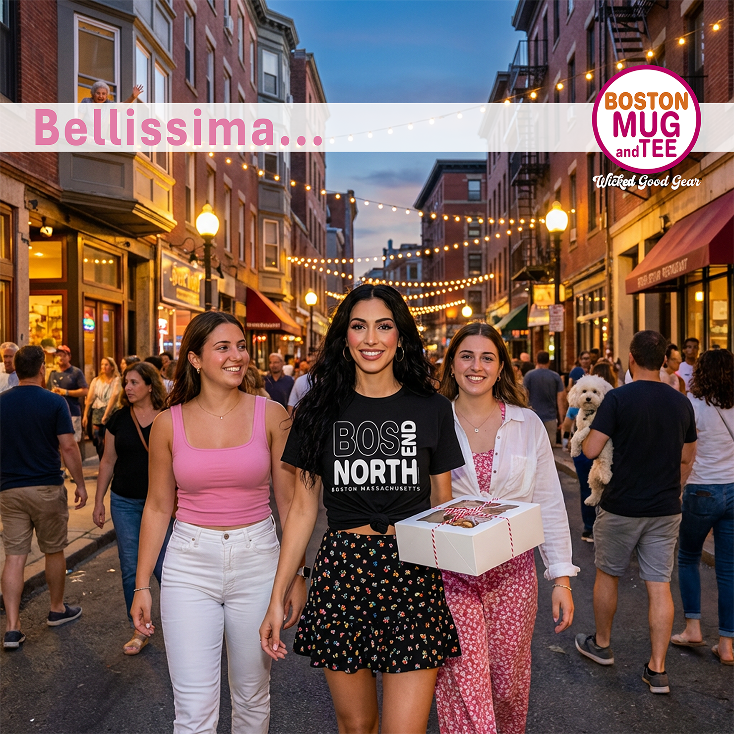 North End Boston Massachusetts T-Shirt, North End Tee, North End Shirt, North End Gift, North End Boston MA Shirt, Boston T-Shirt, Unisex Heavy Cotton product thumbnail image