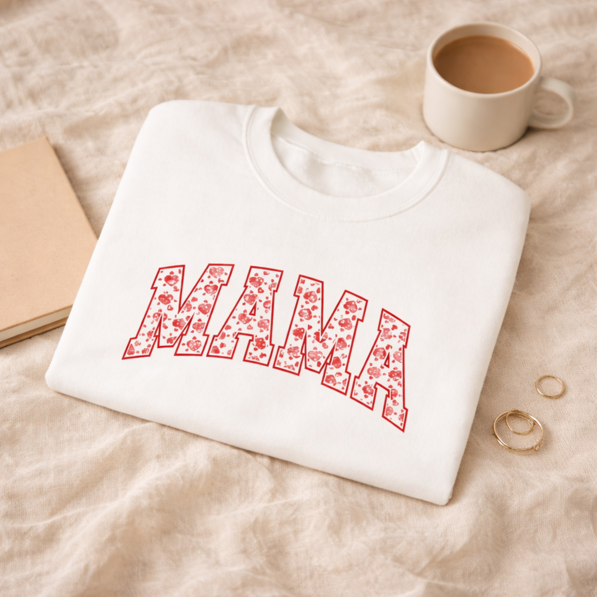 Mama Sweatshirt for Women, Valentine Mama Crewneck, Mothers Day Gift for Mom, Cozy Heart Mama Pullover, Neutral Mom Sweatshirt product thumbnail image Mama Sweatshirt for Women, Valentine Mama Crewneck, Mothers Day Gift for Mom, Cozy Heart Mama Pullover, Neutral Mom Sweatshirt product thumbnail image