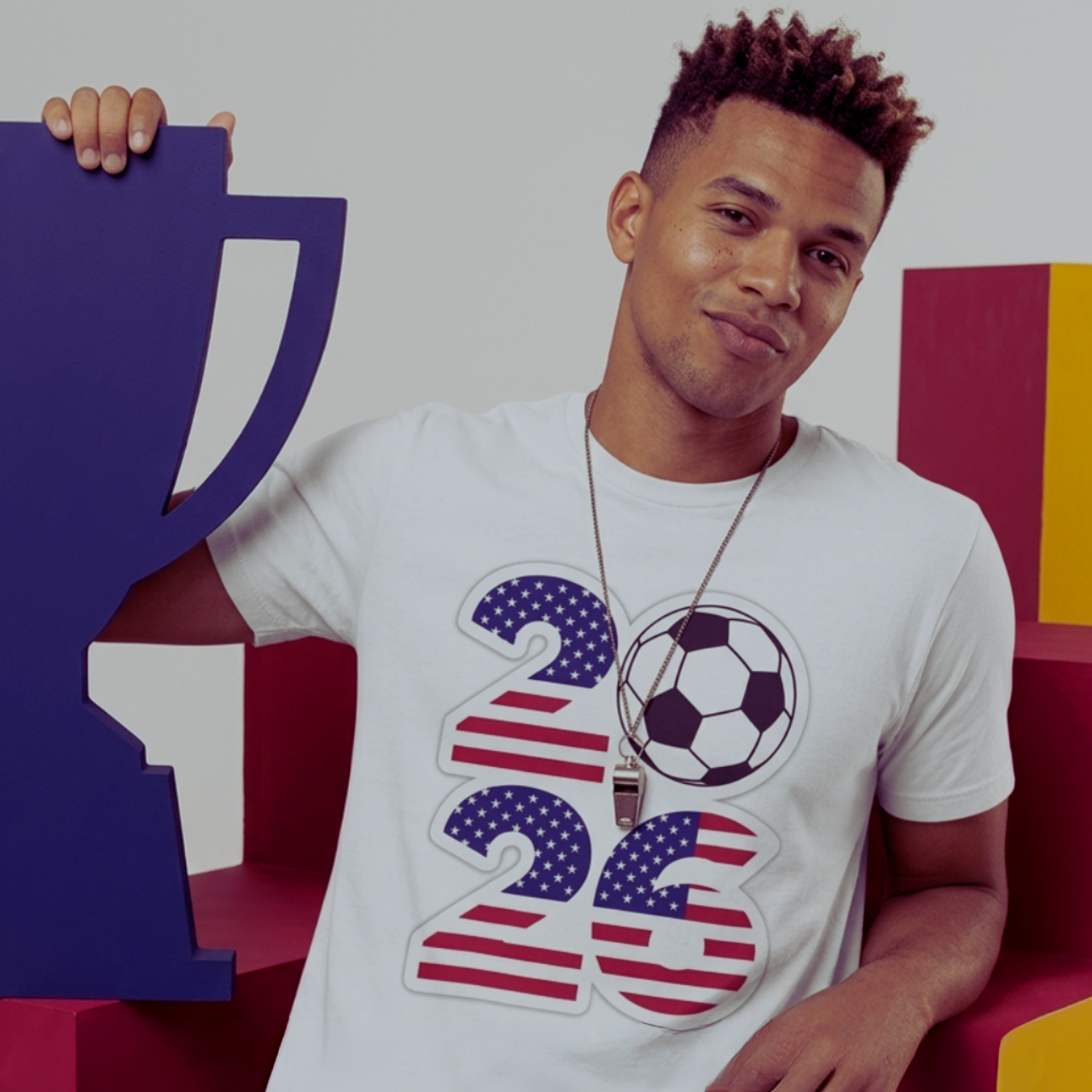 2026 United States Soccer T-Shirt — World Cup Football Fan Tee product thumbnail image