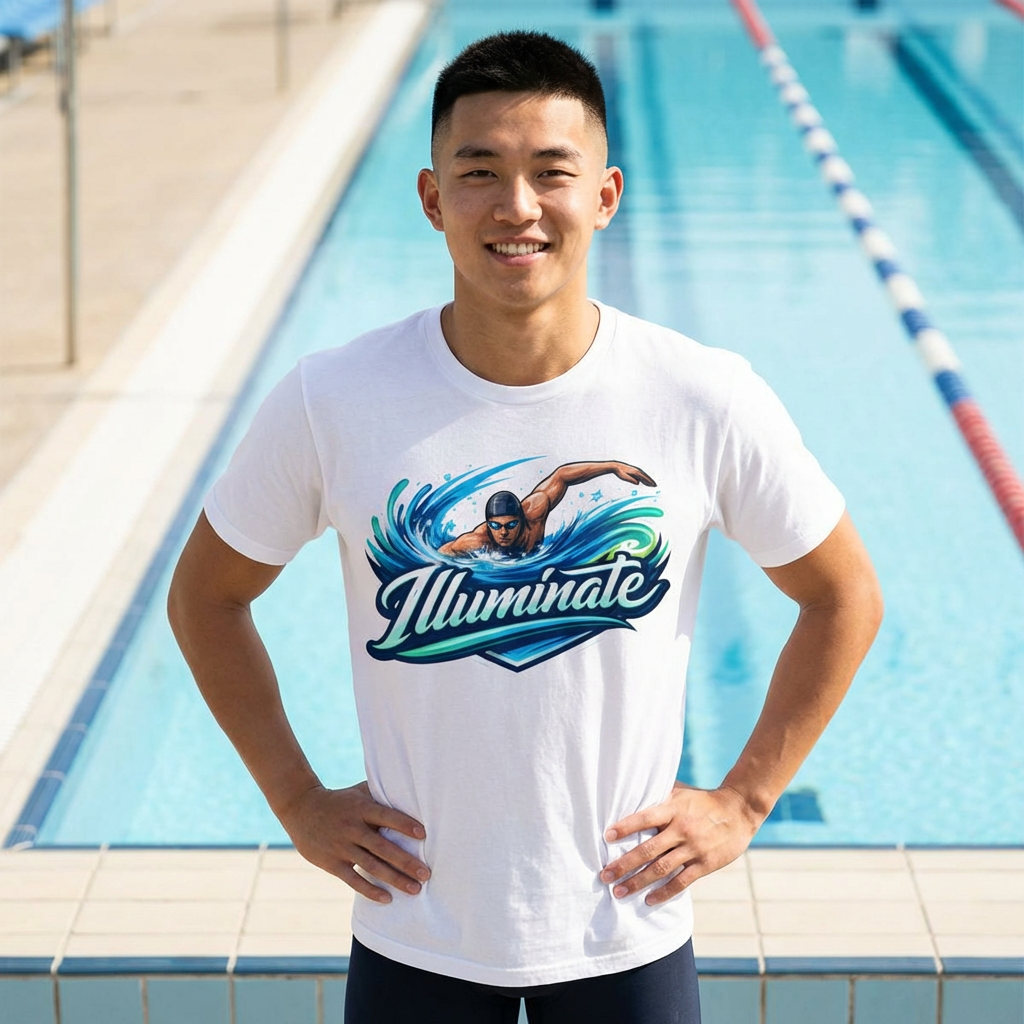 Swimmer 'Illuminate' Graphic Tee - Swim Team &amp; Training Shirt product thumbnail image