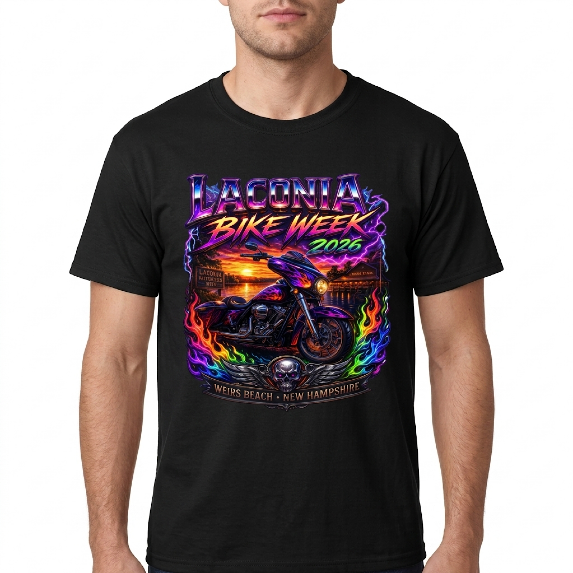 Laconia Motorcycle Week 2026 Shirt – Weirs Beach NH Bike Rally T-Shirt – 103rd Anniversary Biker Graphic Tee Unisex product thumbnail image Laconia Motorcycle Week 2026 Shirt – Weirs Beach NH Bike Rally T-Shirt – 103rd Anniversary Biker Graphic Tee Unisex product thumbnail image