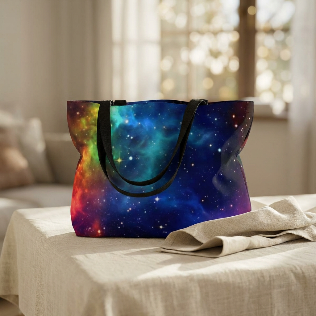 Galaxy Weekender Tote Bag — Colorful Nebula Space Travel Bag product thumbnail image Galaxy Weekender Tote Bag — Colorful Nebula Space Travel Bag product thumbnail image