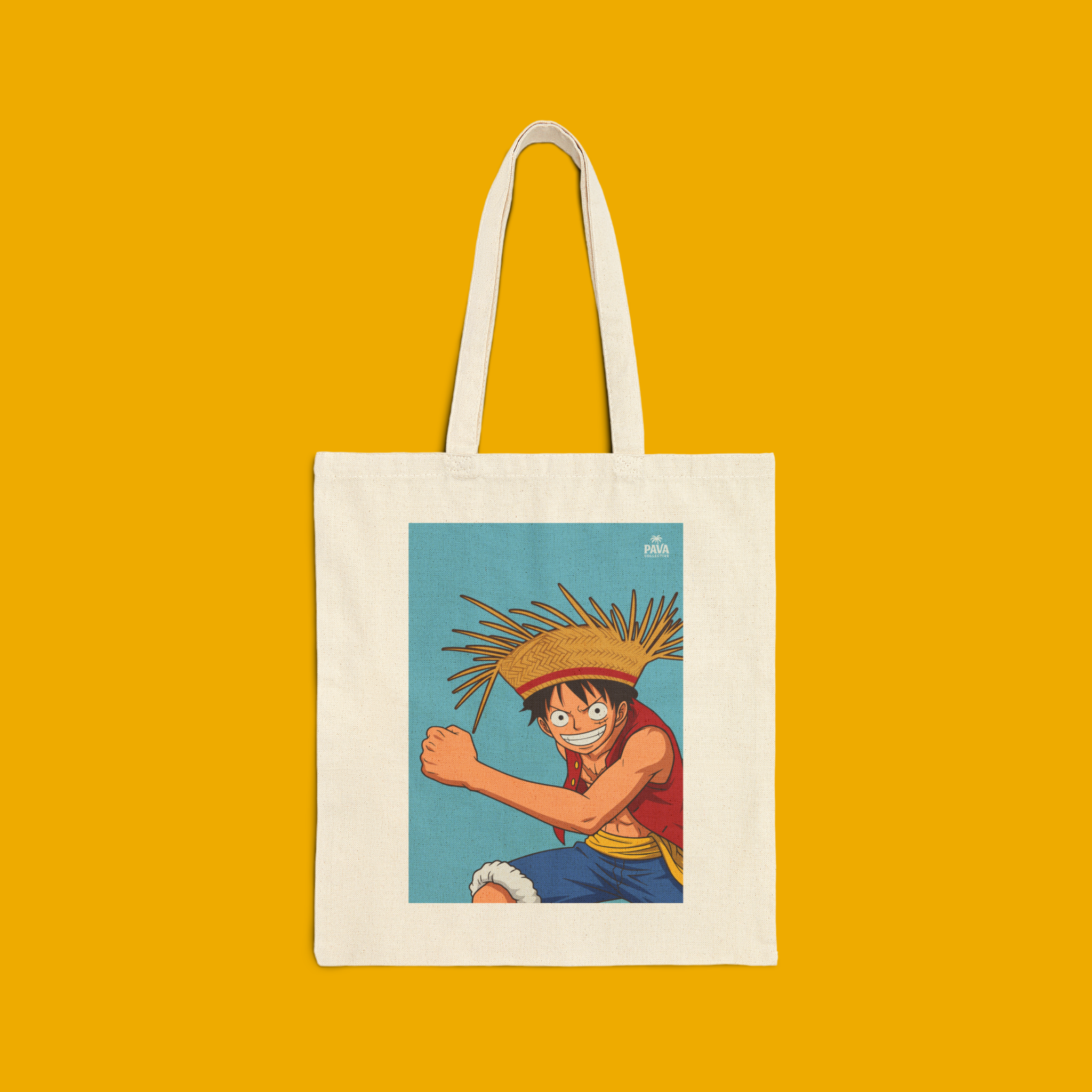 Pava Portraits: Luffy Tote product thumbnail image Pava Portraits: Luffy Tote product thumbnail image
