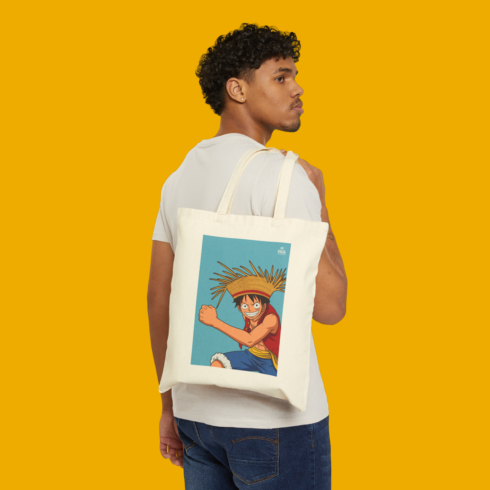 Pava Portraits: Luffy Tote product thumbnail image Pava Portraits: Luffy Tote product thumbnail image