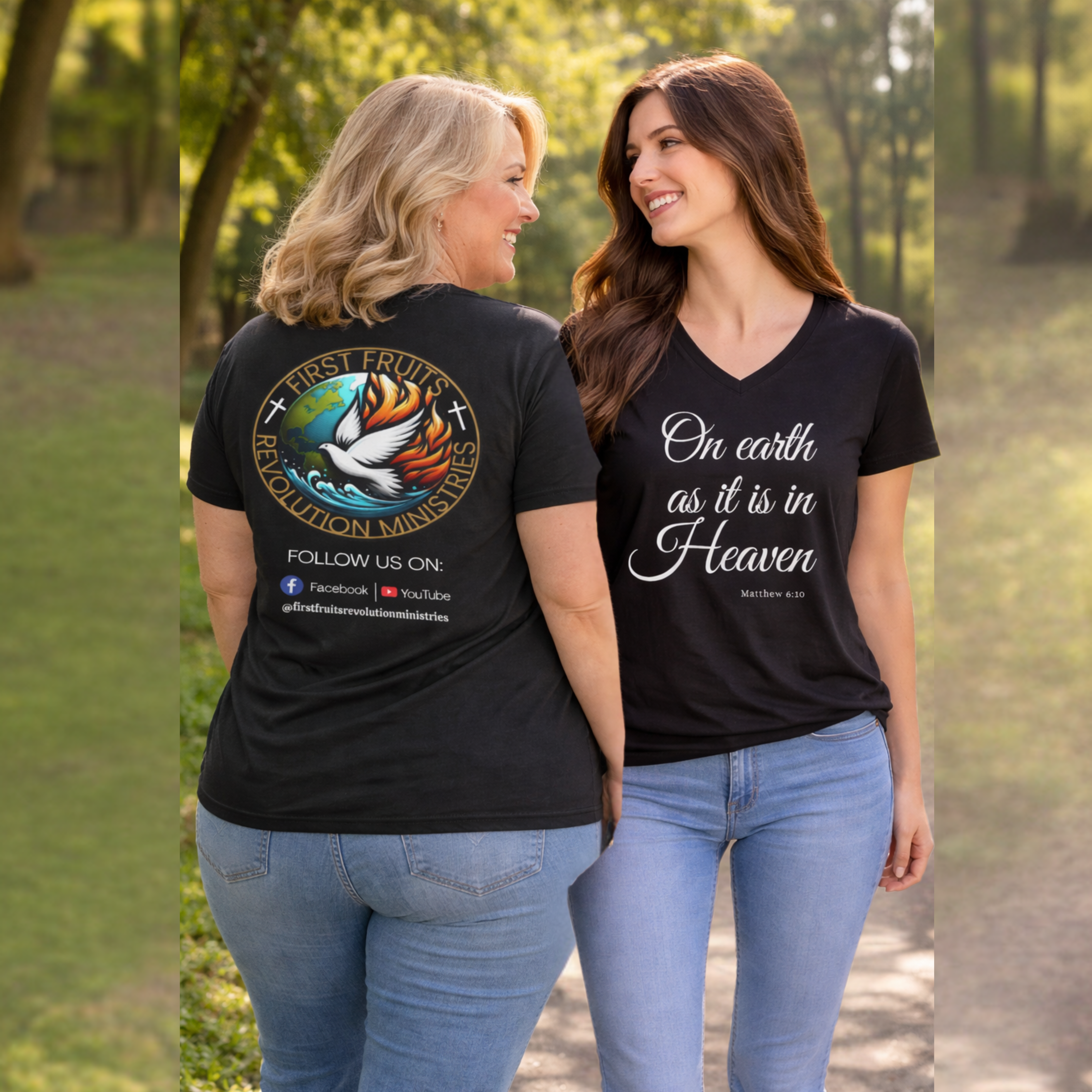 First Fruits Revolution Ministries/ Women Tshirt V-Neck product thumbnail image First Fruits Revolution Ministries/ Women Tshirt V-Neck product thumbnail image