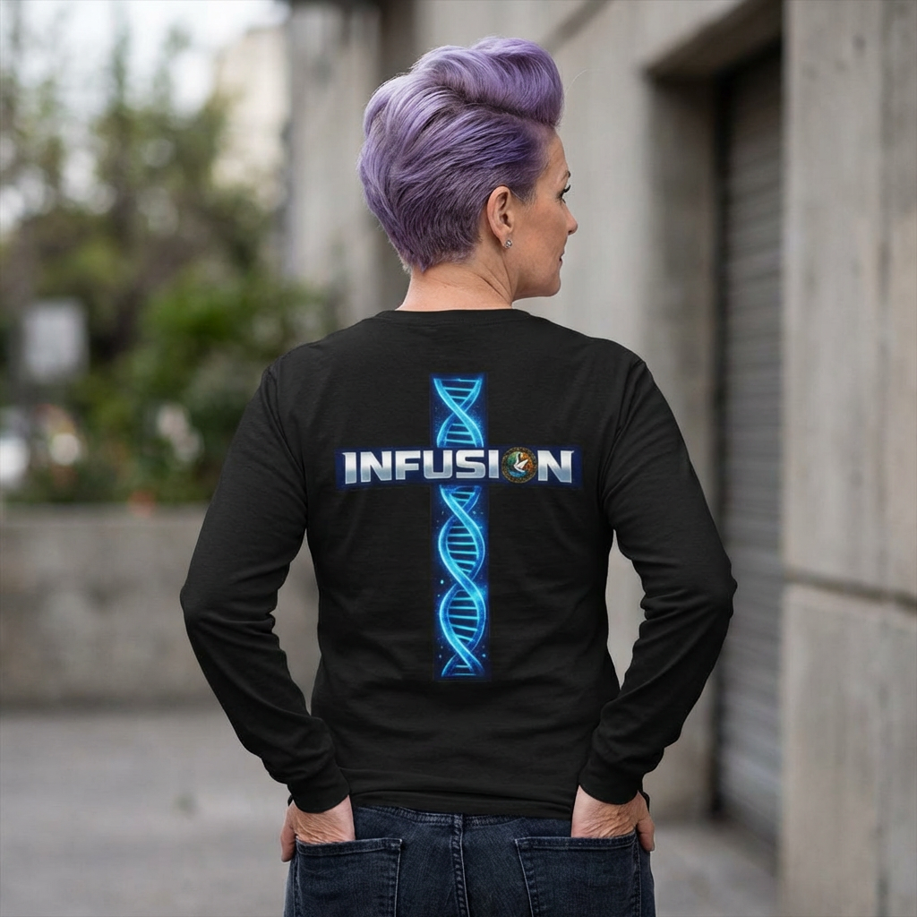  Infusion DNA Cross (Back Design) / Long Sleeve Shirt 100 % Cotton product thumbnail image