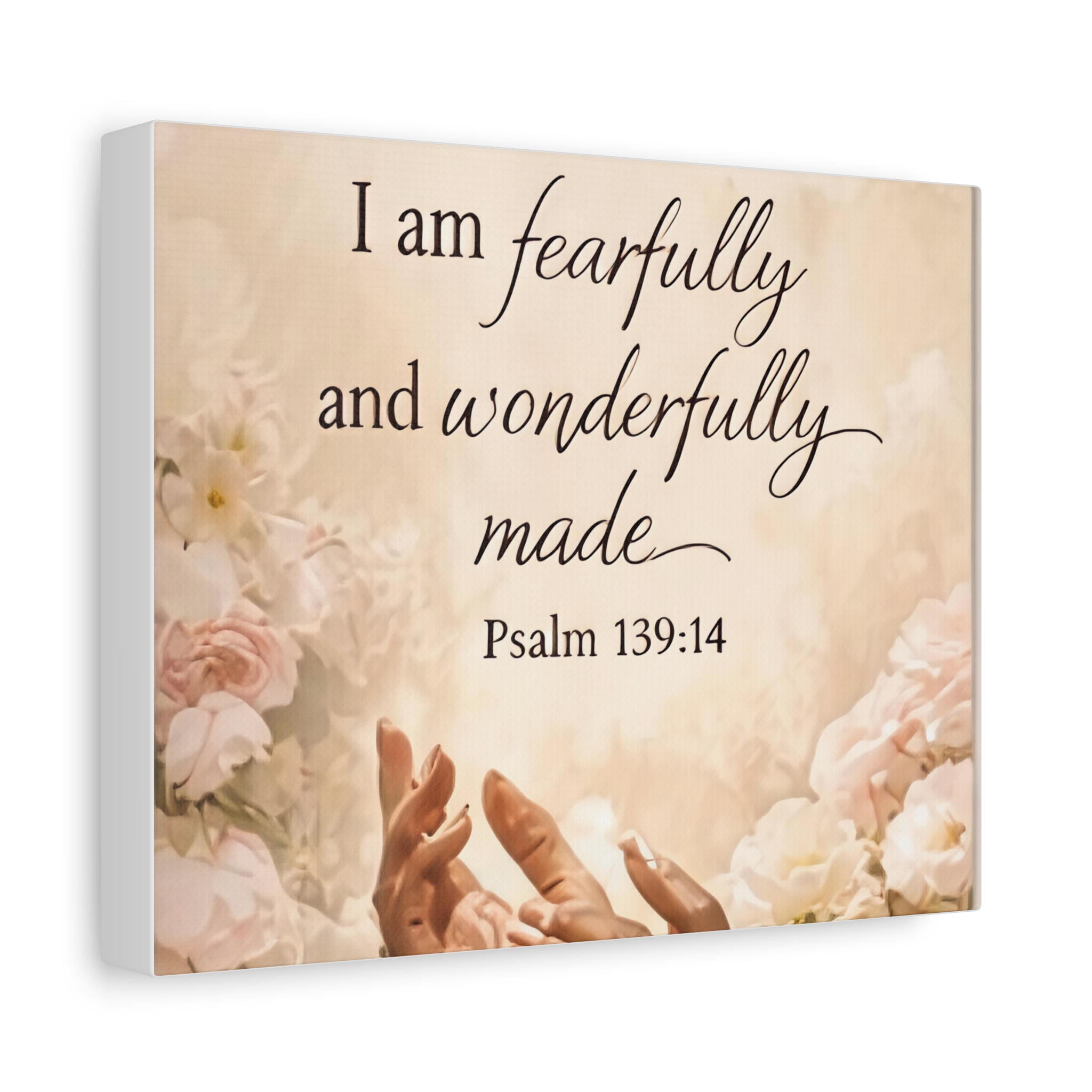 Fearfully and Wonderfully Made Canvas Wall Art – Psalm 139:14 Inspirational Scripture Print product thumbnail image Fearfully and Wonderfully Made Canvas Wall Art – Psalm 139:14 Inspirational Scripture Print product thumbnail image