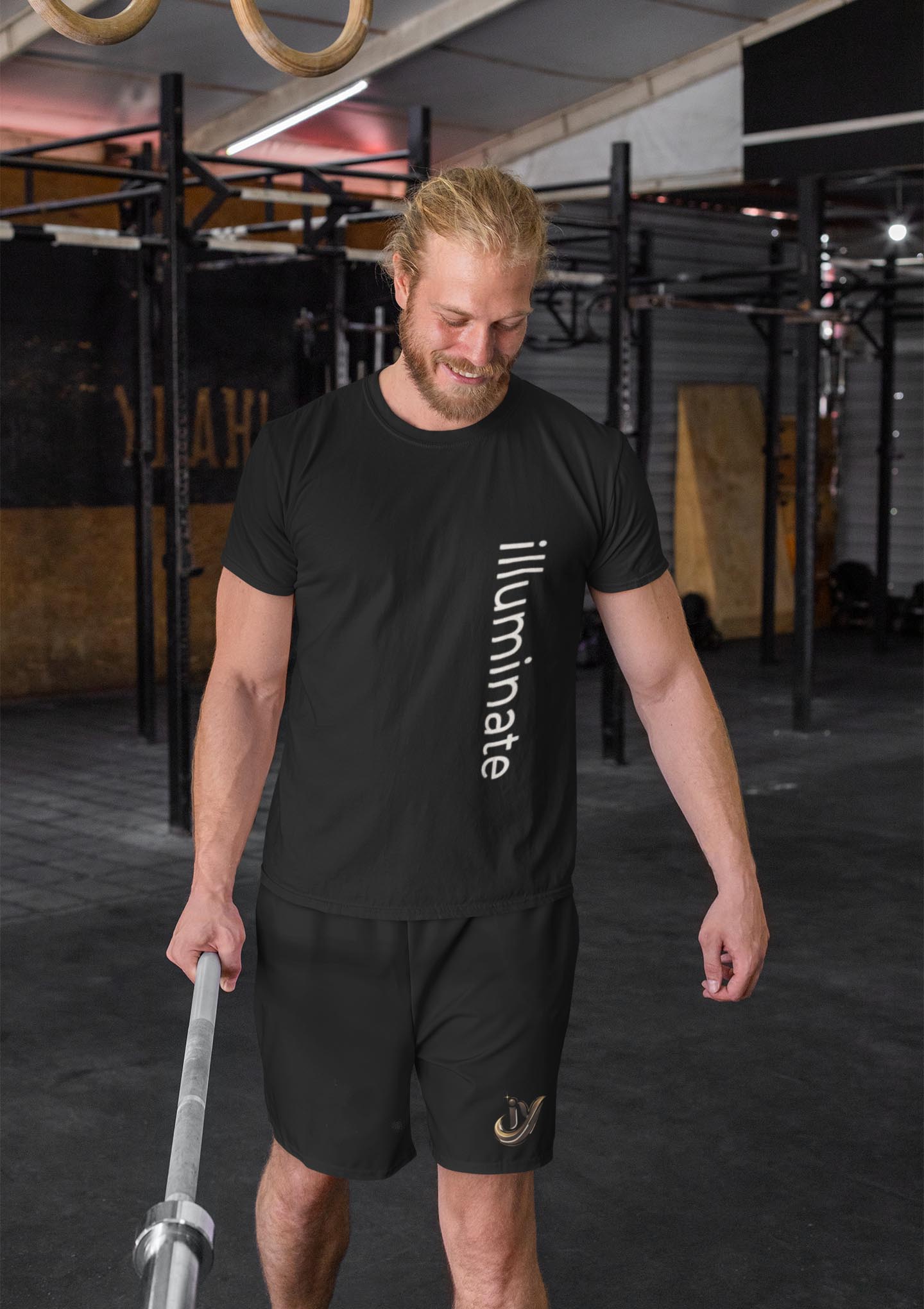 Embroidered ICON "Illuminate" Logo Lounge Sweatshorts product thumbnail image