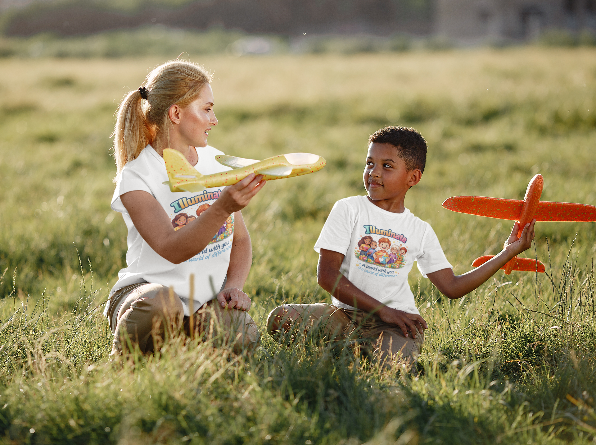 Illuminate Kids Tee — "Illuminate a world with you" Retro Children’s T-Shirt