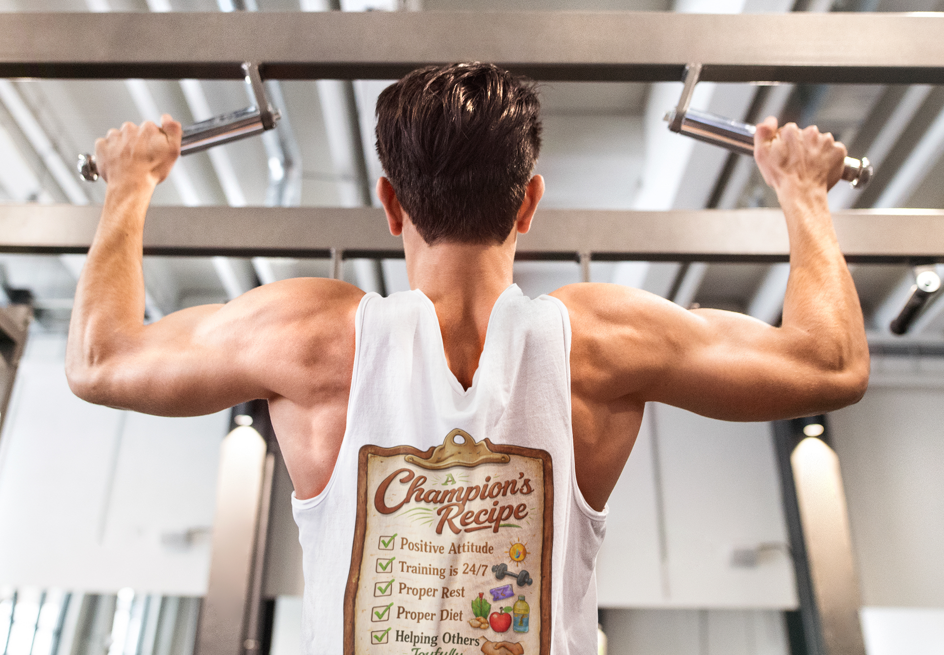 Illuminate Training Tank Top — "A Champion's Recipe" Fitness Tank product thumbnail image