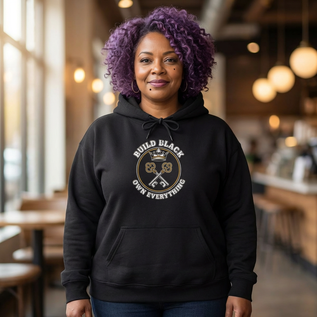 Build Black Keys Logo Hoodie | Black Wealth Graphic Sweatshirt product thumbnail image Build Black Keys Logo Hoodie | Black Wealth Graphic Sweatshirt product thumbnail image