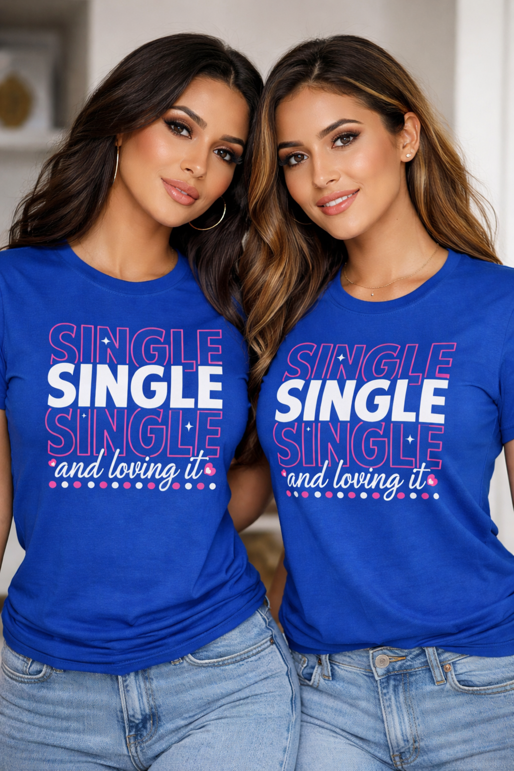 'Single Single Single and loving it' Tee product thumbnail image 'Single Single Single and loving it' Tee product thumbnail image