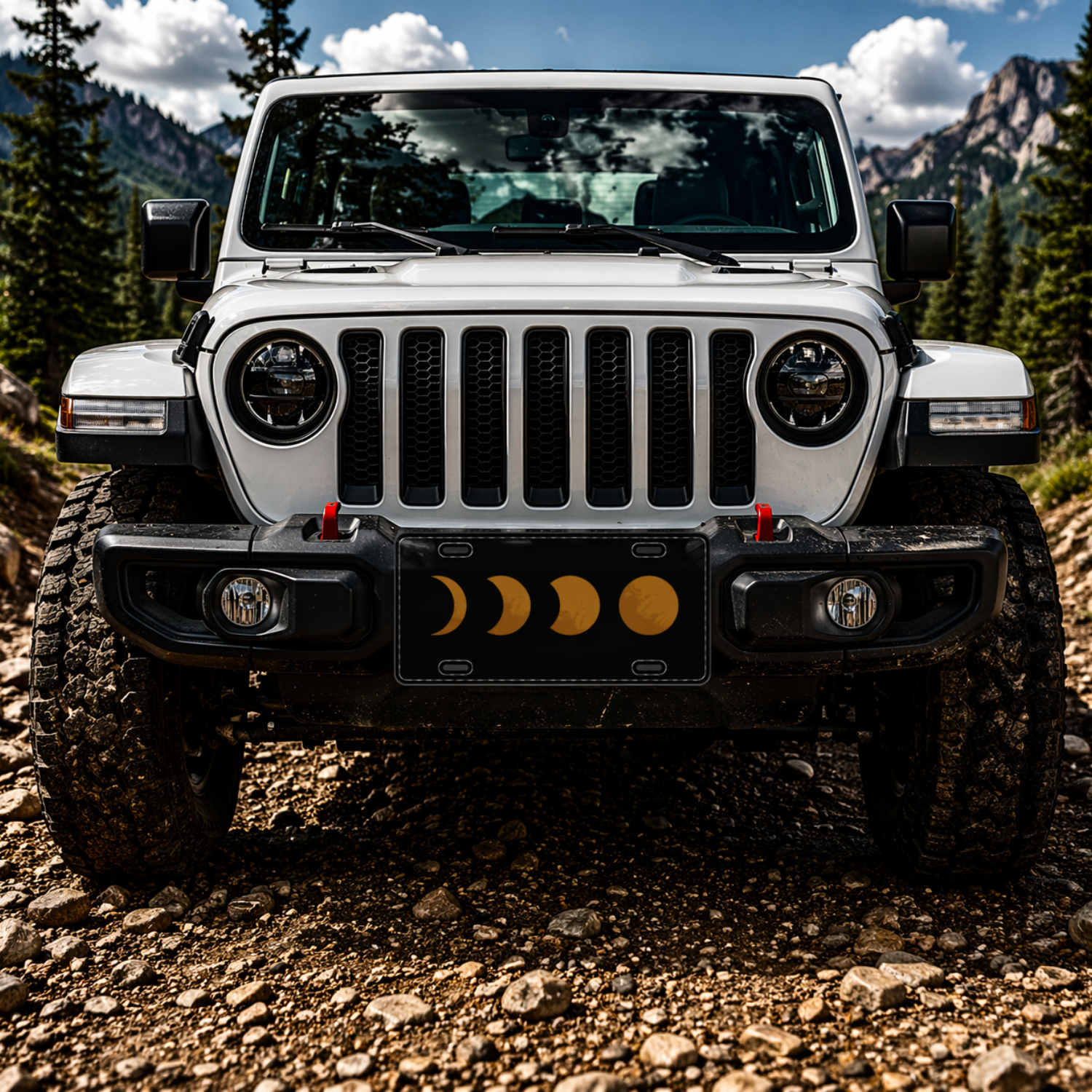 Moon Phase Car Vanity Novelty Front License Plate product thumbnail image Moon Phase Car Vanity Novelty Front License Plate product thumbnail image