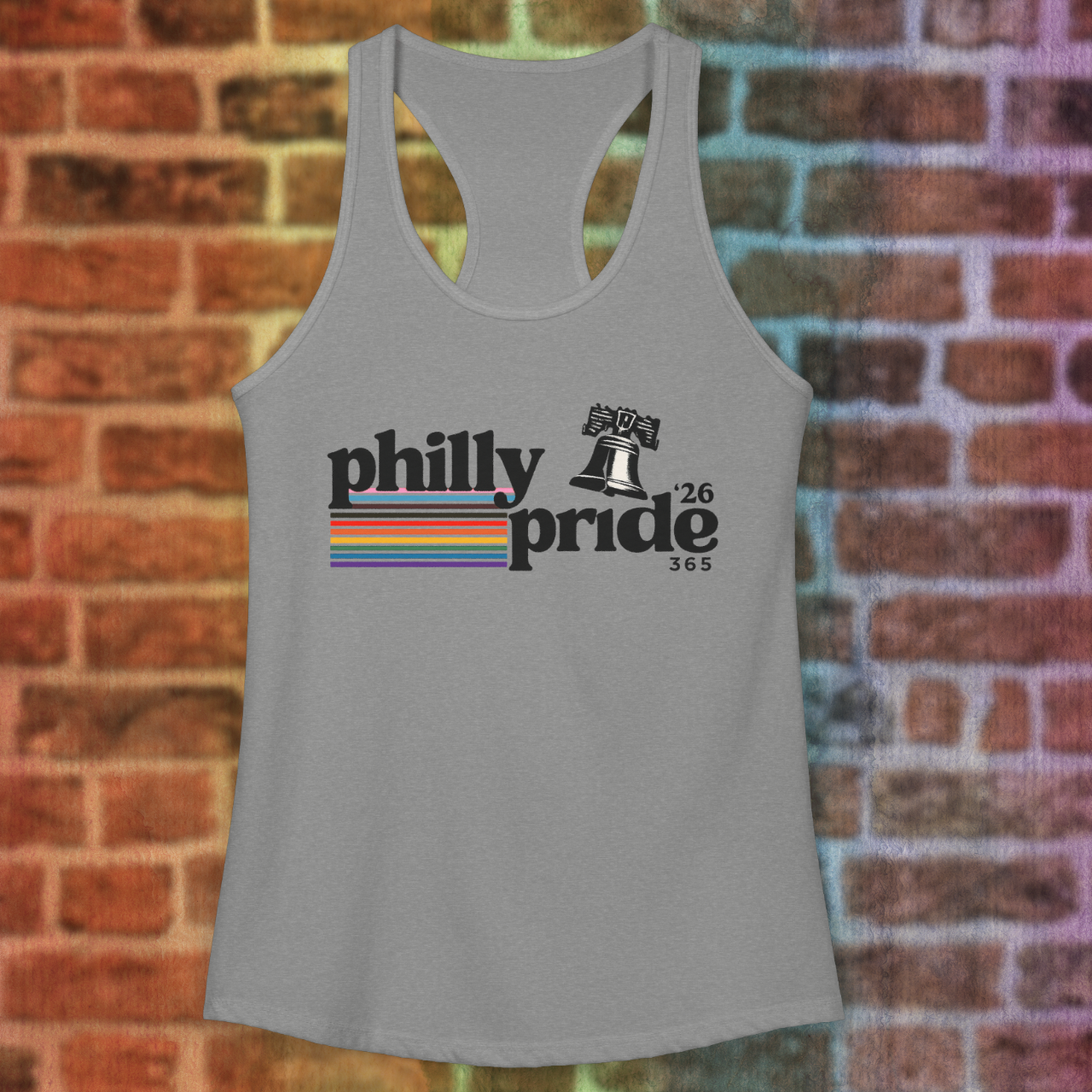2026 Philly Pride 365 Women's Racerback Tank product thumbnail image 2026 Philly Pride 365 Women's Racerback Tank product thumbnail image