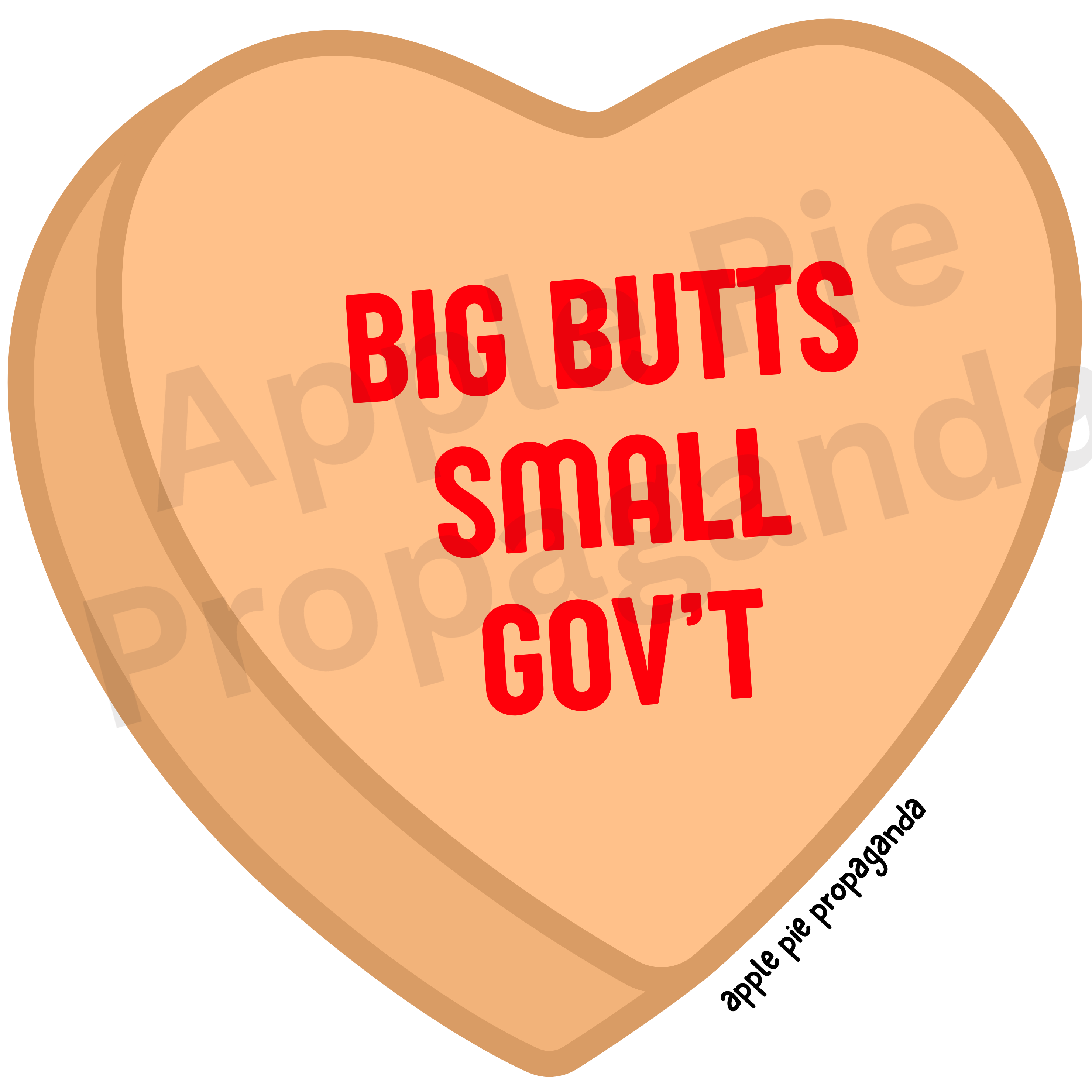 BIG BUTTS SMALL GOV'T Unisex Tee product thumbnail image