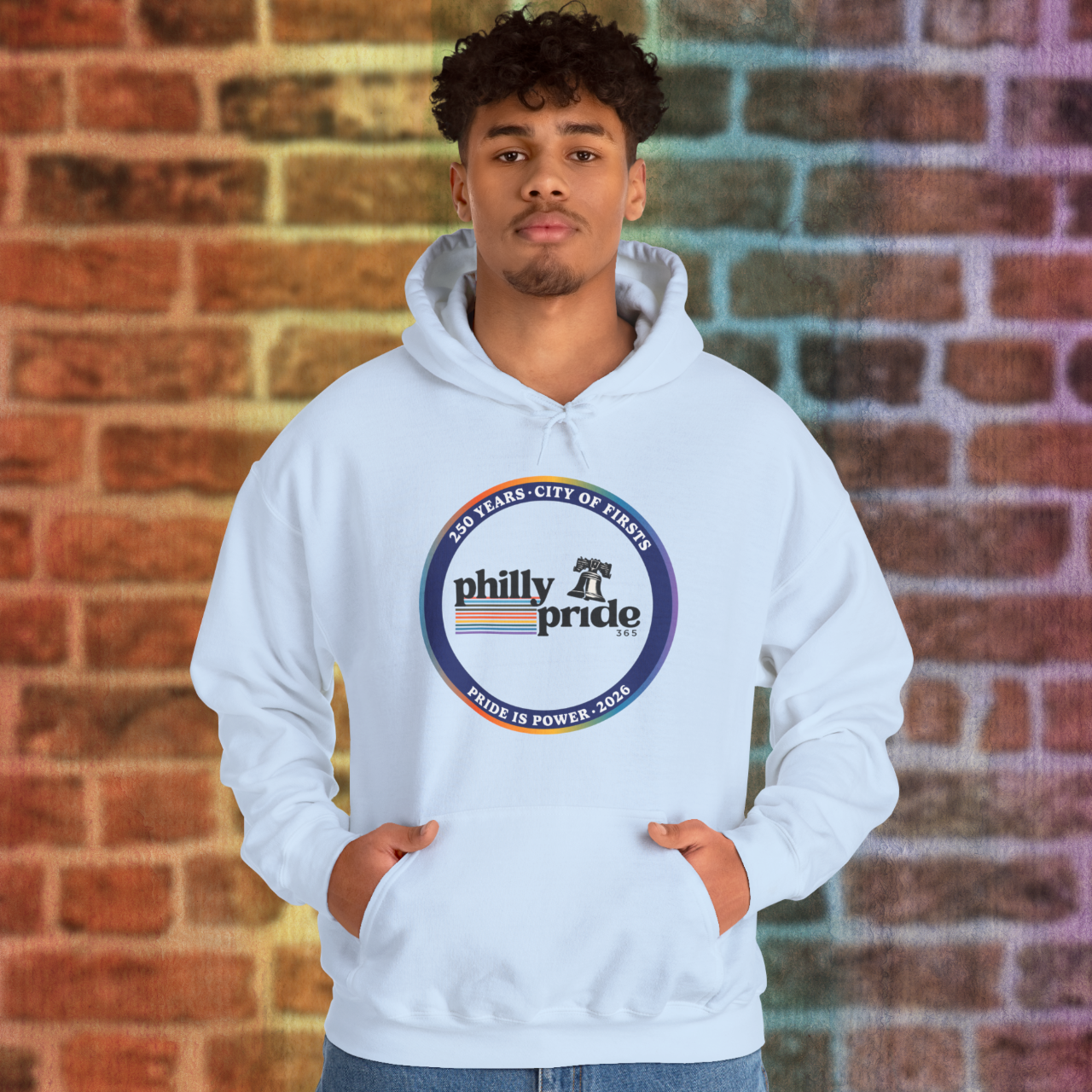 Philly Pride 2026 Hoodie — Retro City Seal Sweatshirt product thumbnail image